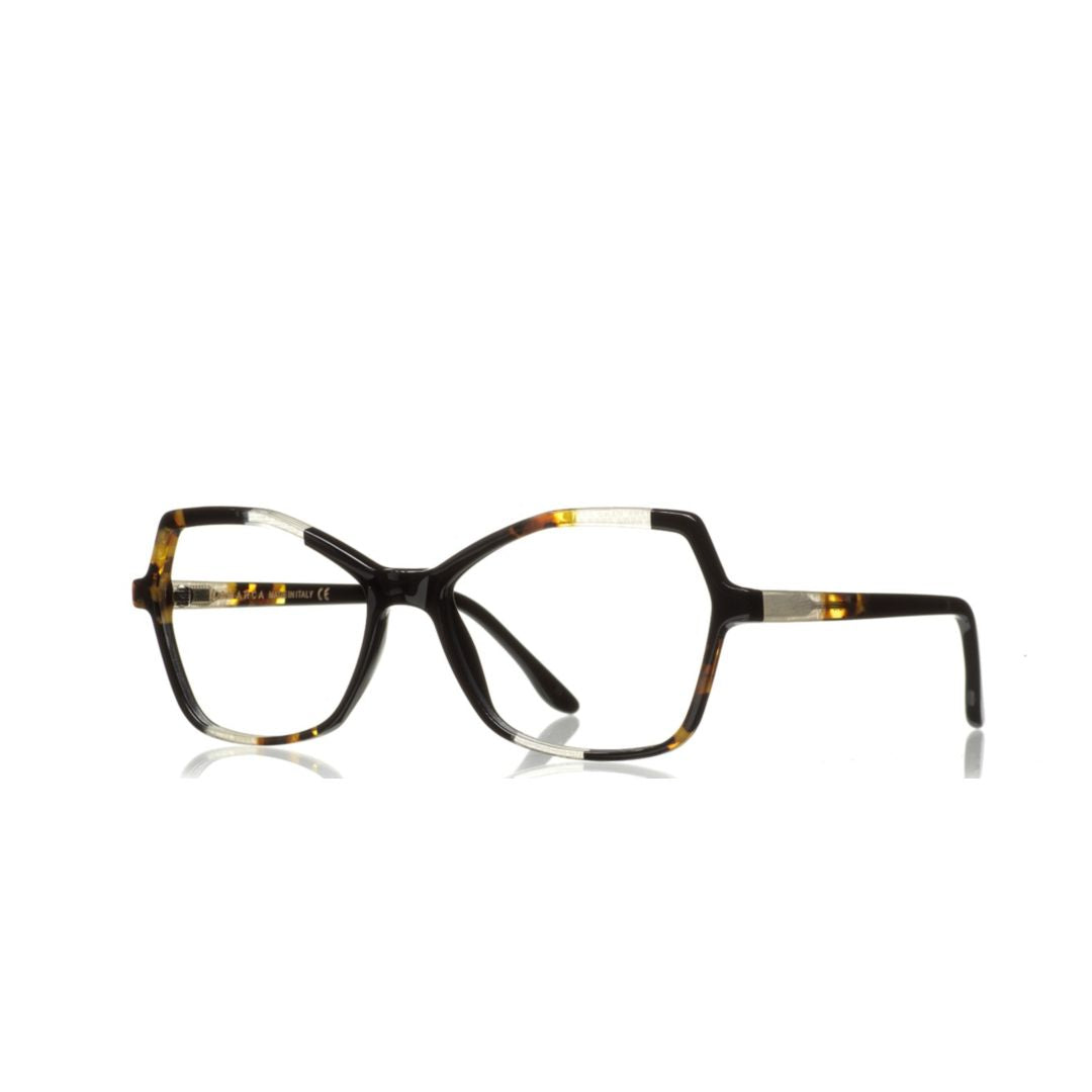 Mosaico 109 Geometric Tortoiseshell Sunglasses with Angular Design