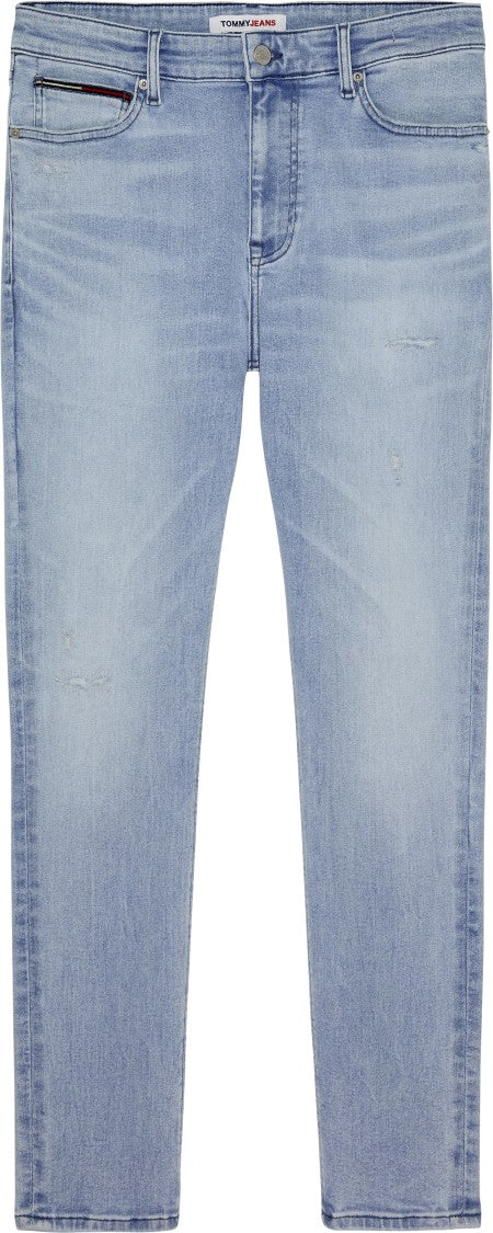 Light Blue Cotton Blend Jeans