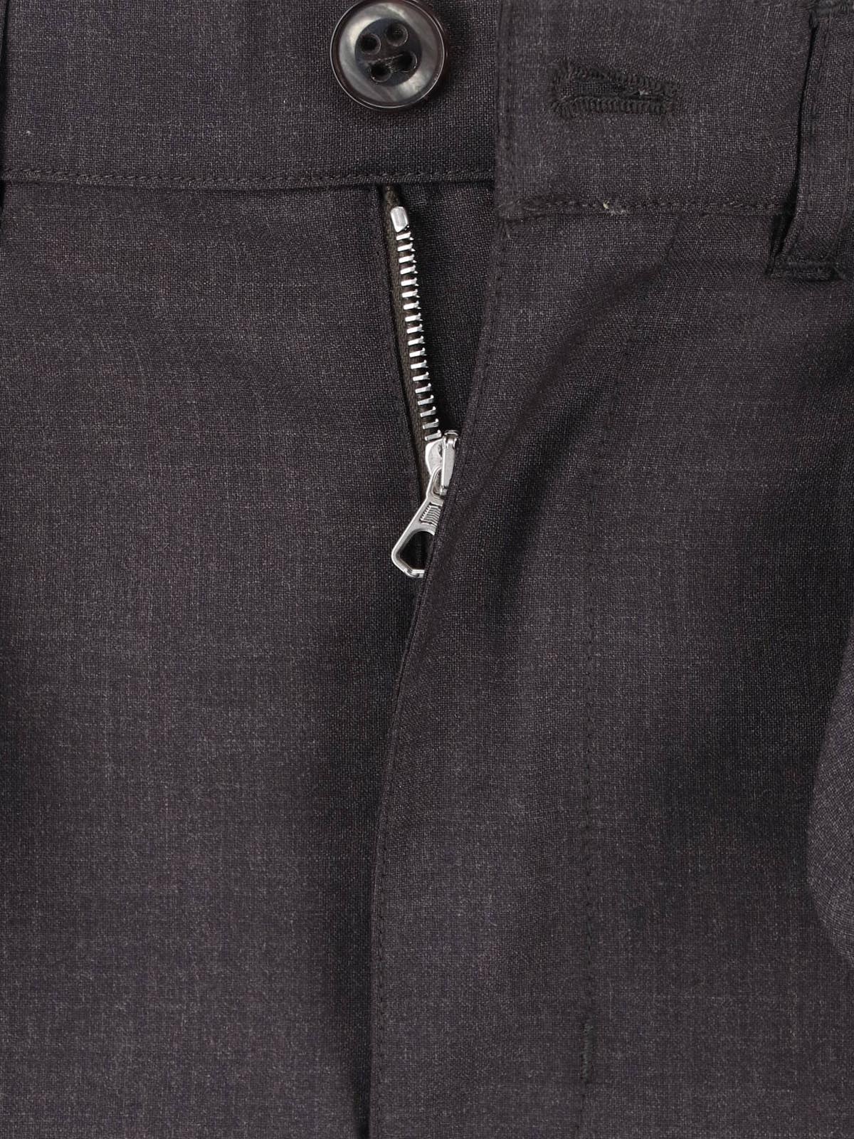 Brown Komlo Straight-Leg Virgin Wool Trousers