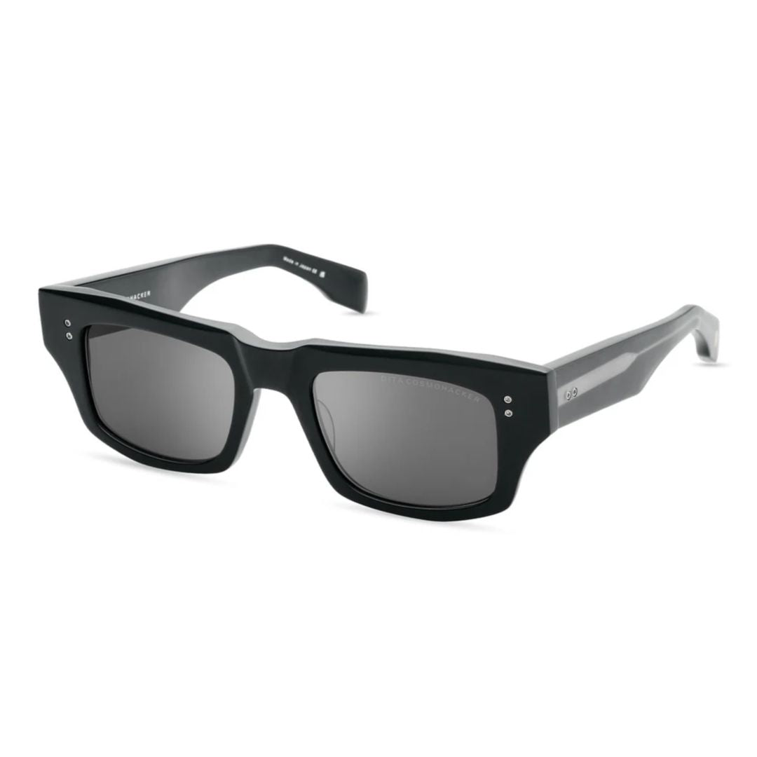 Cosmohacker Rectangular Frame Sunglasses with Metallic Accents