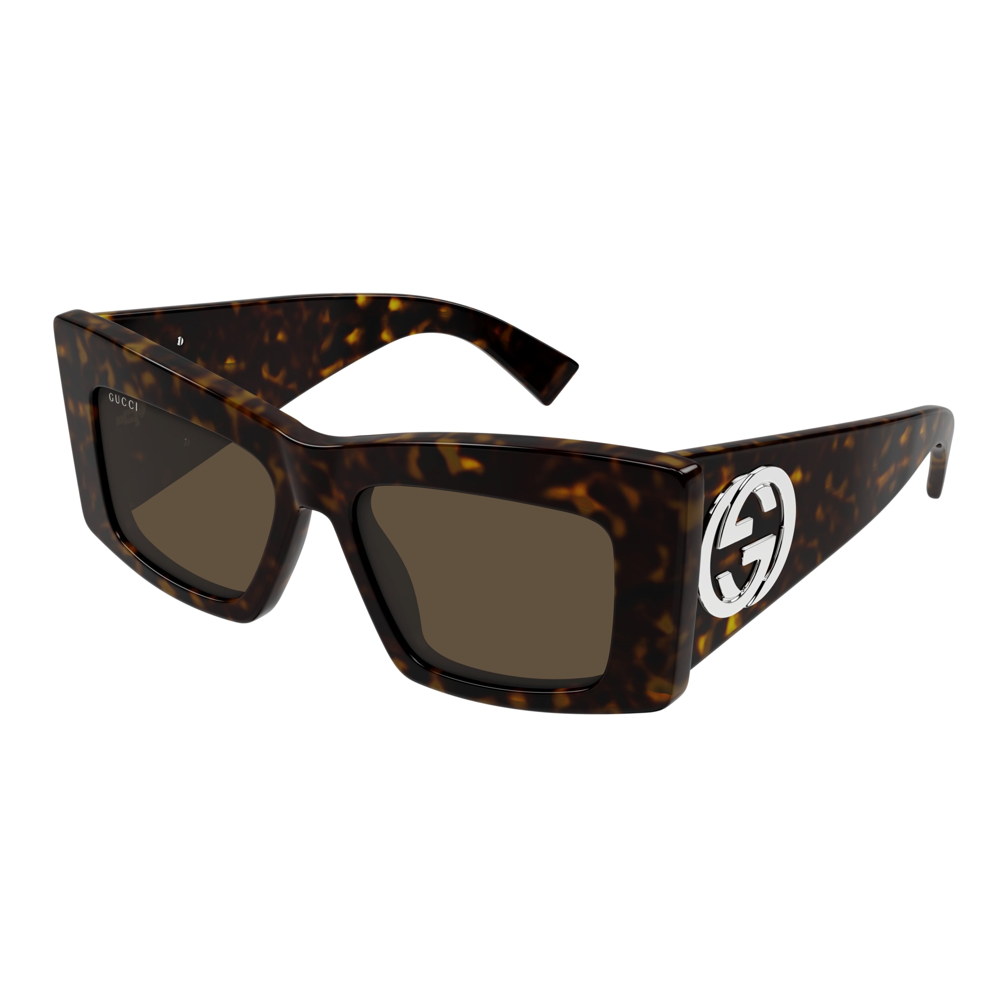 Gg1842s Oversized Square Tortoiseshell Sunglasses