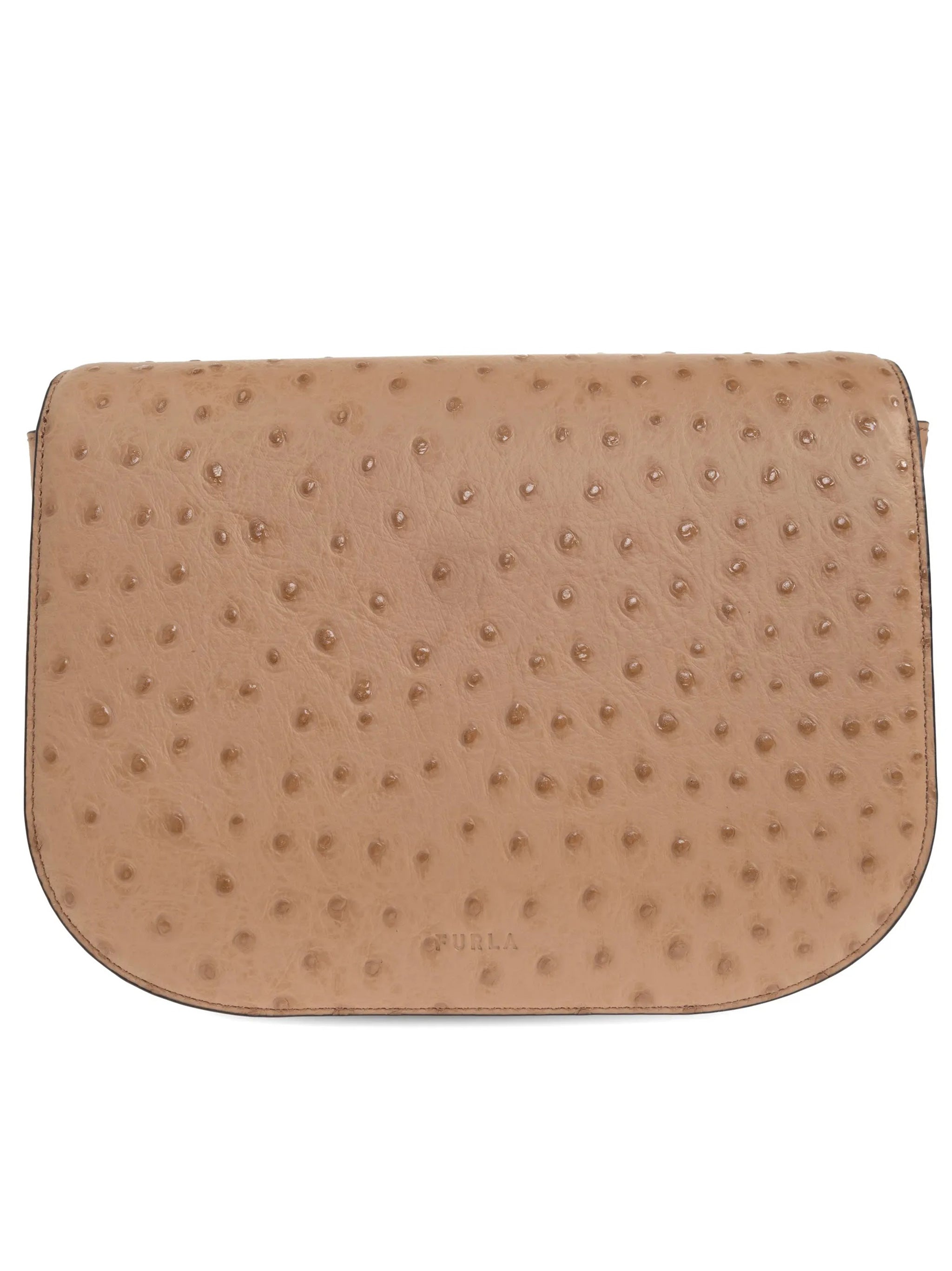 Sfera S Structured Dotted Brown Leather Bag