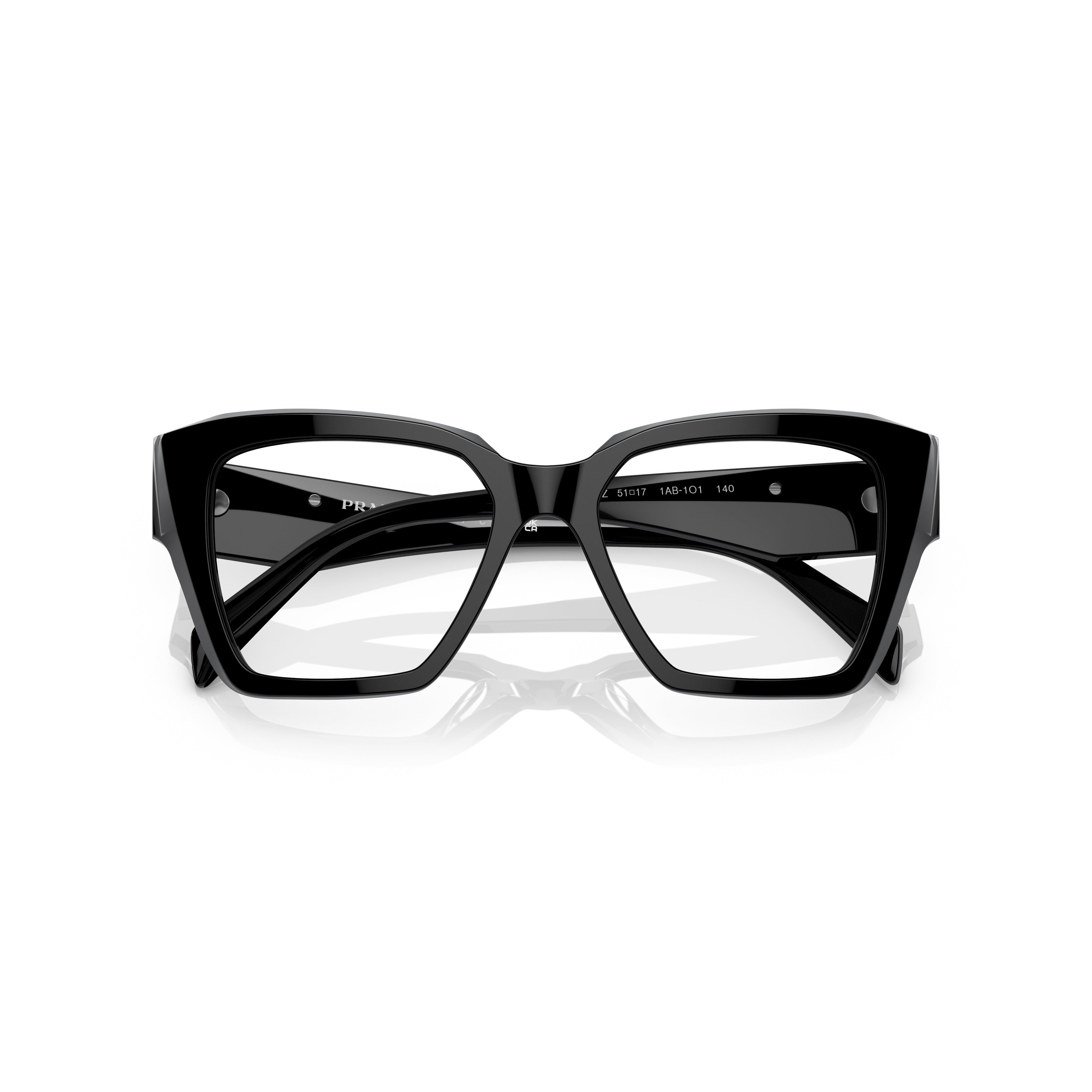 0pr 09zv Oversized Square Frame Black Acetate Sunglasses