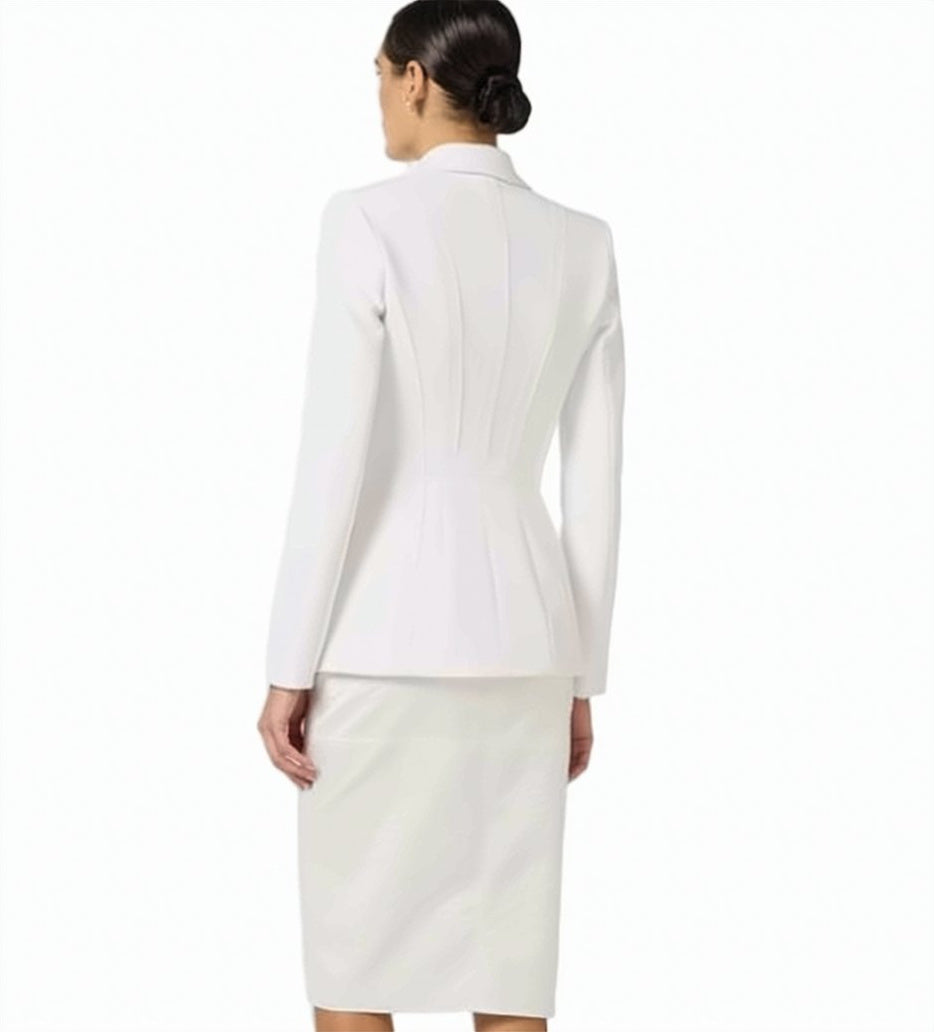 Stretch Crepe Structured Jacket