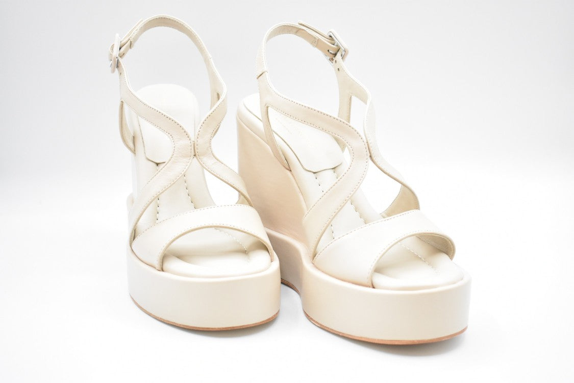 White Wedge Sandals