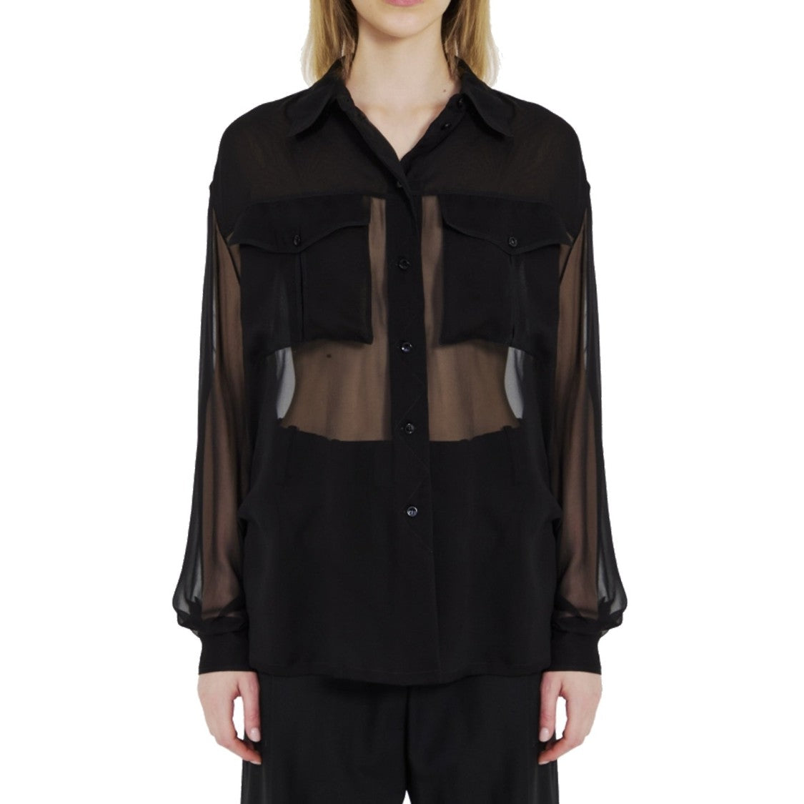 Silk Crepe Muslin Shirt