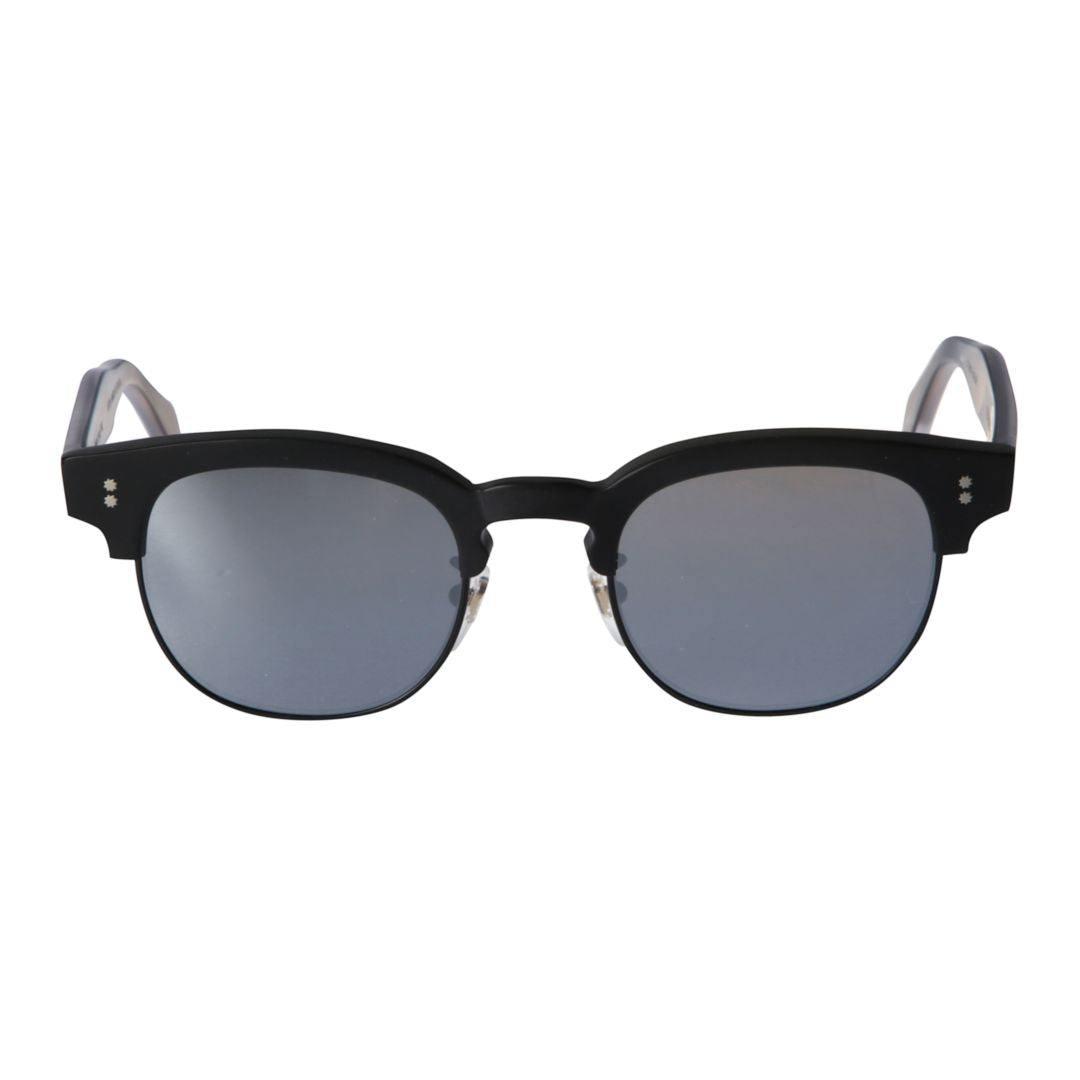 Woody Cal 49 Clubmaster Design Sunglasses with Reflective Lenses