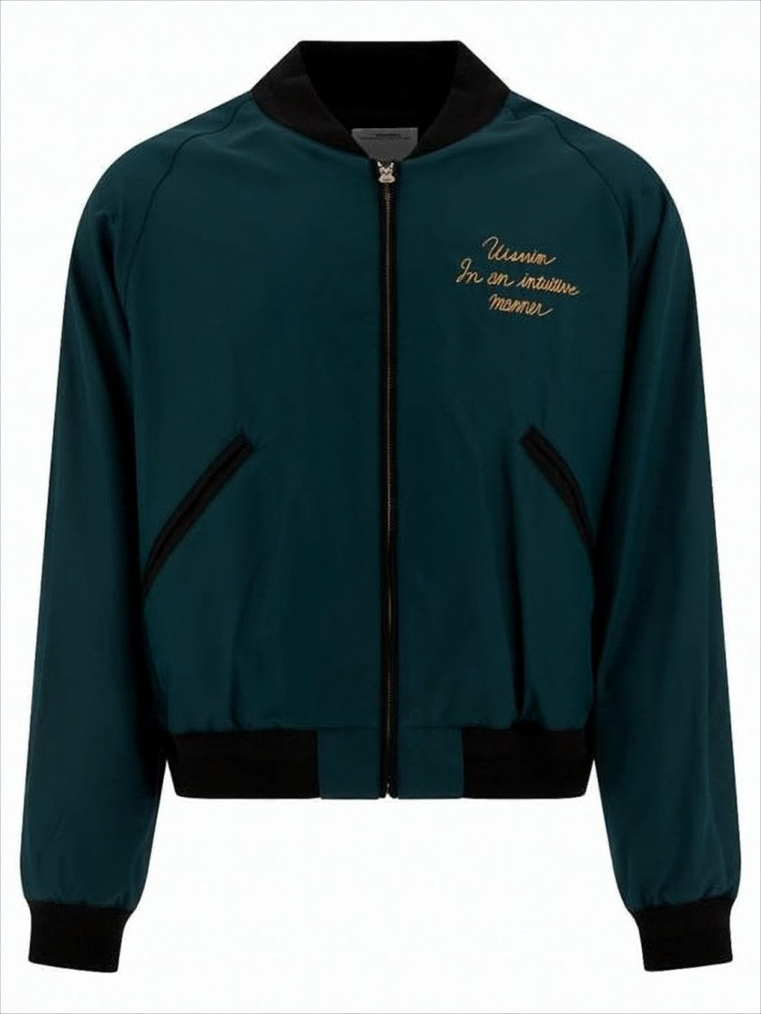 Cropped Deep Teal Jacket with Black Trim