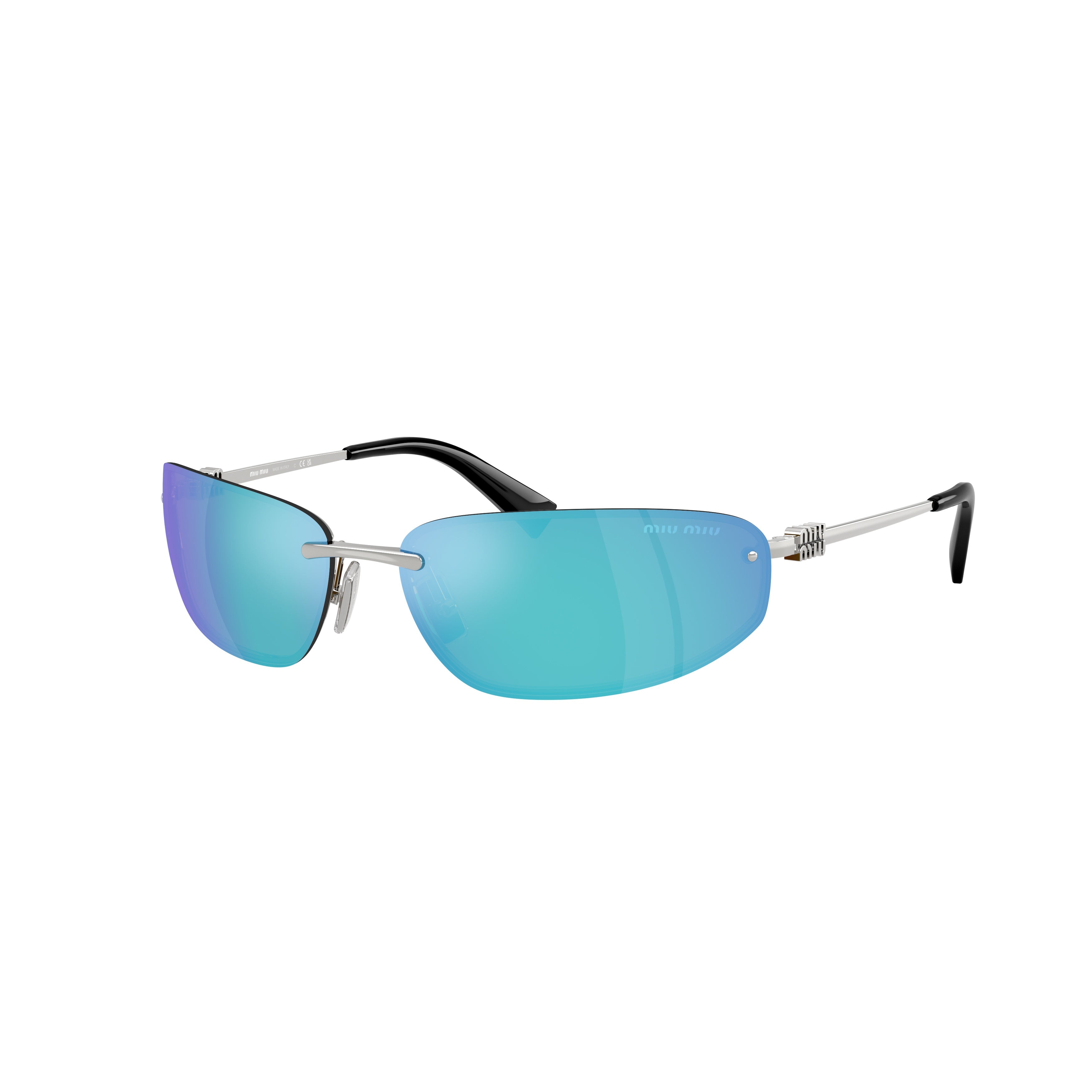 0mu A50s Rimless Silver Sunglasses