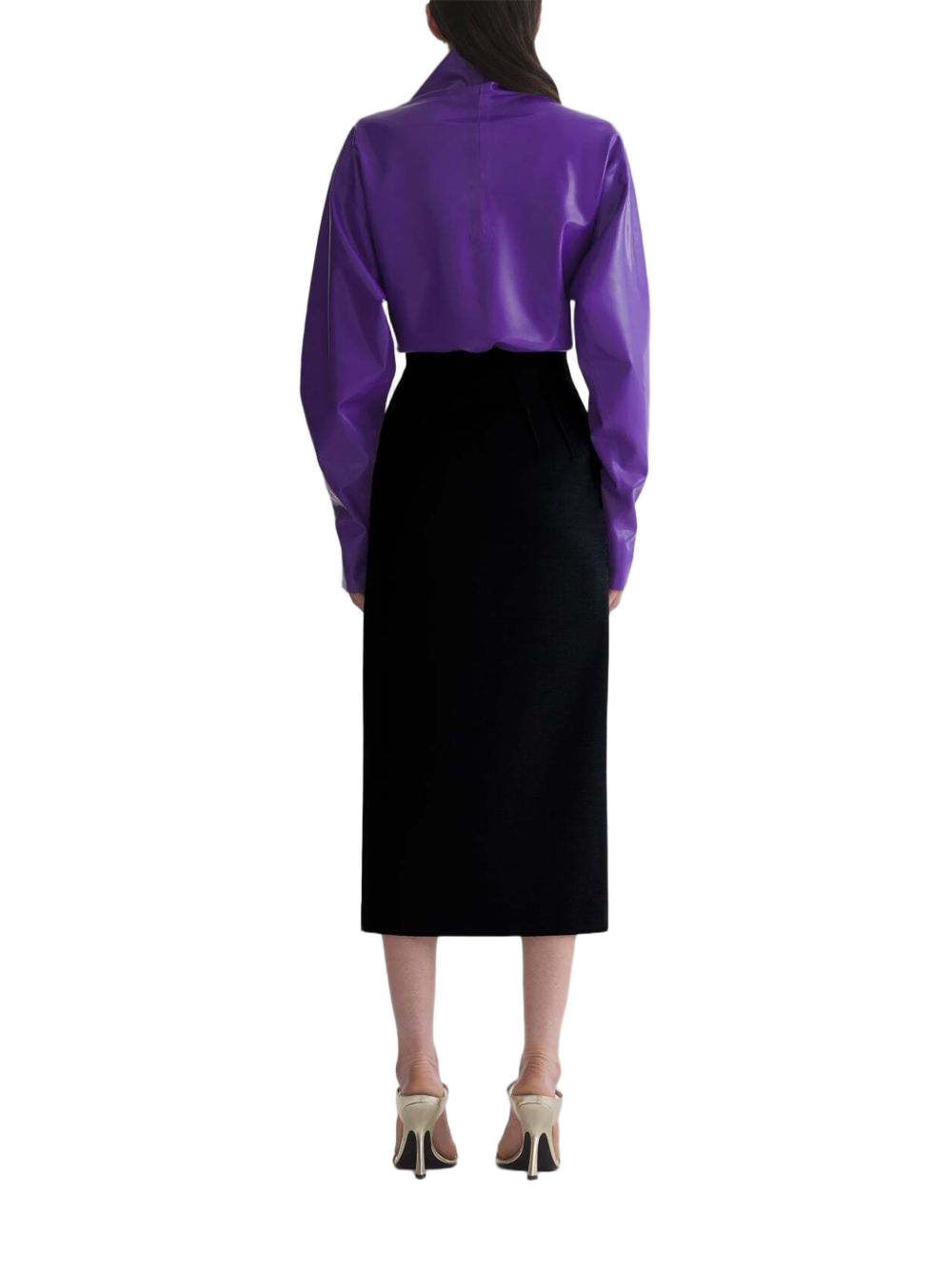 High-Waisted Black Skirt