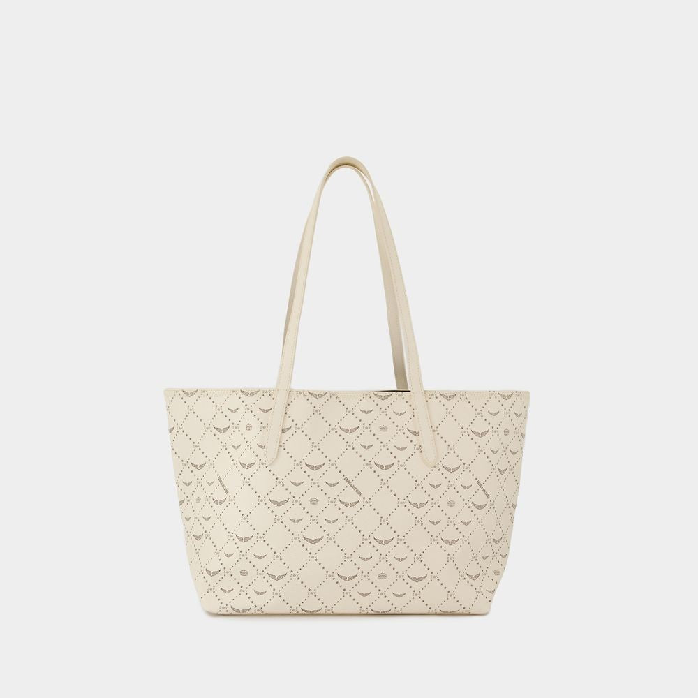 Z Shopper Monogram Shopper Bag - Synthetic - White