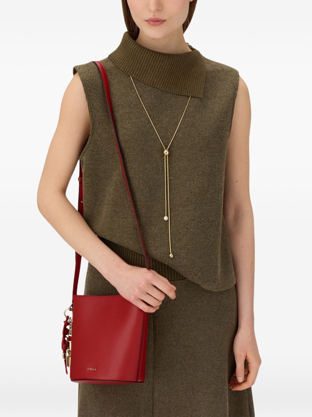 Structured Crossbody Bag With Adjustable Strap