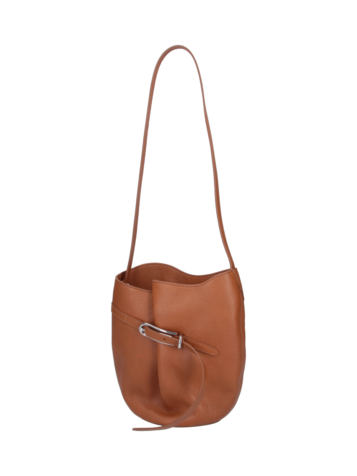 Brown Salma Suede Bucket Bag