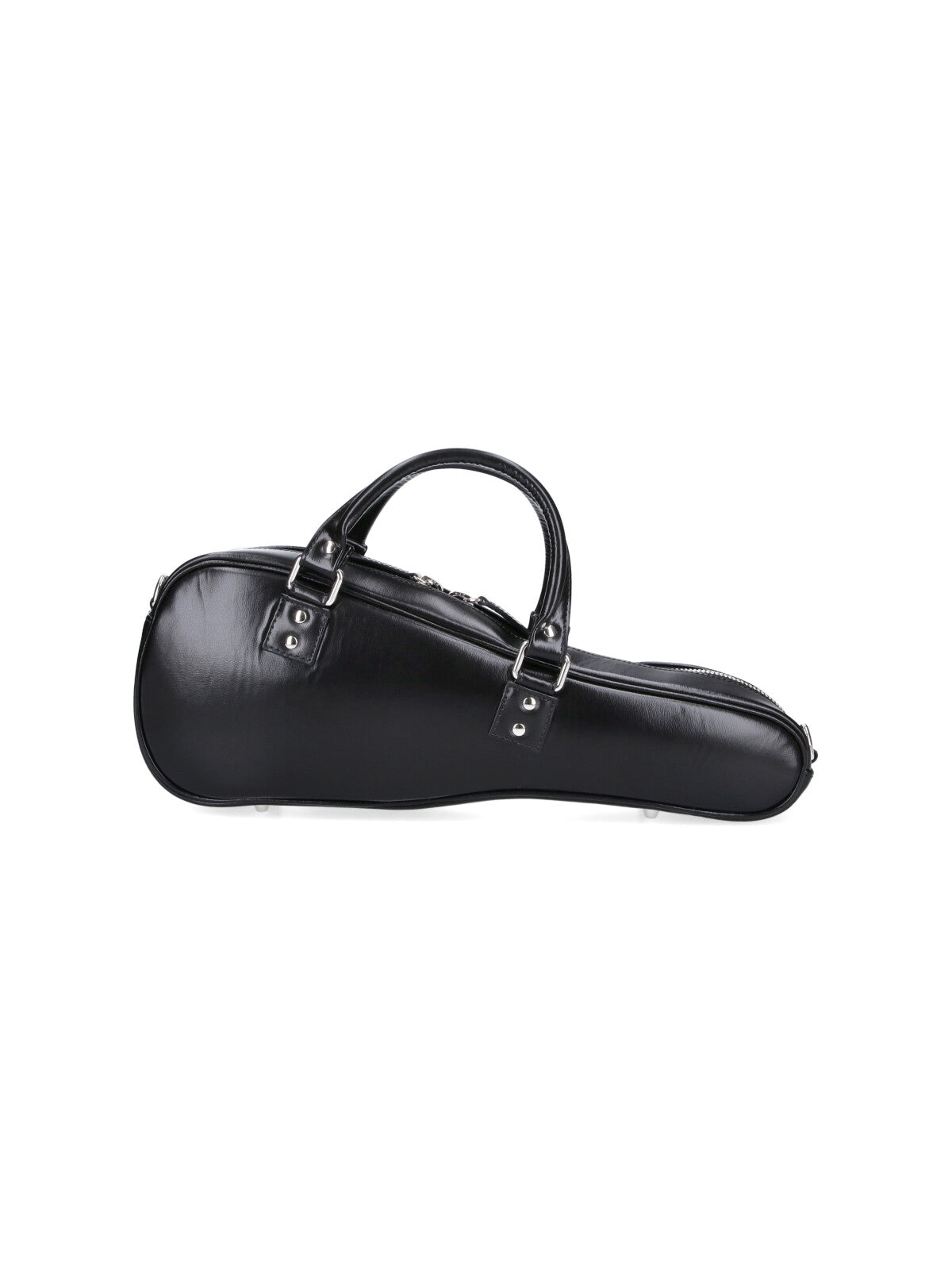 Black Sleek Elongated Glossy Bag