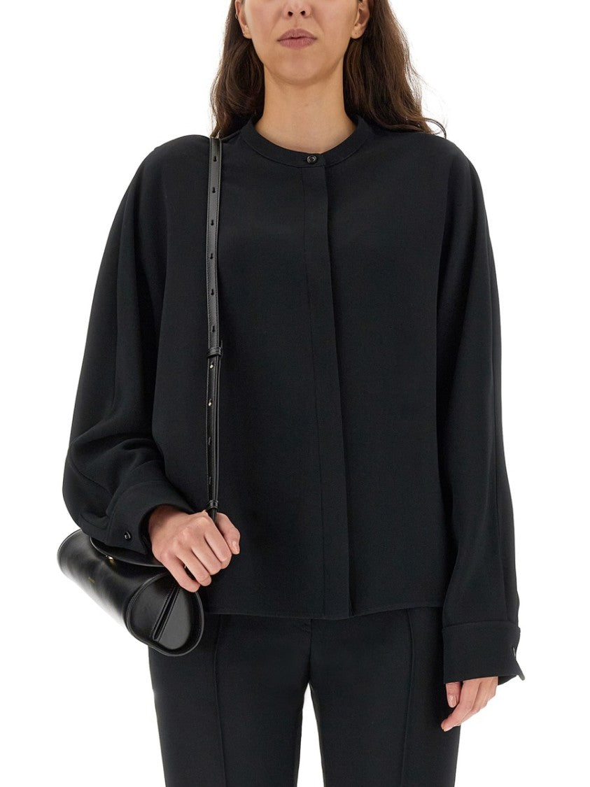 Relaxed-Fit Viscose Blend Shirt With Button Closure