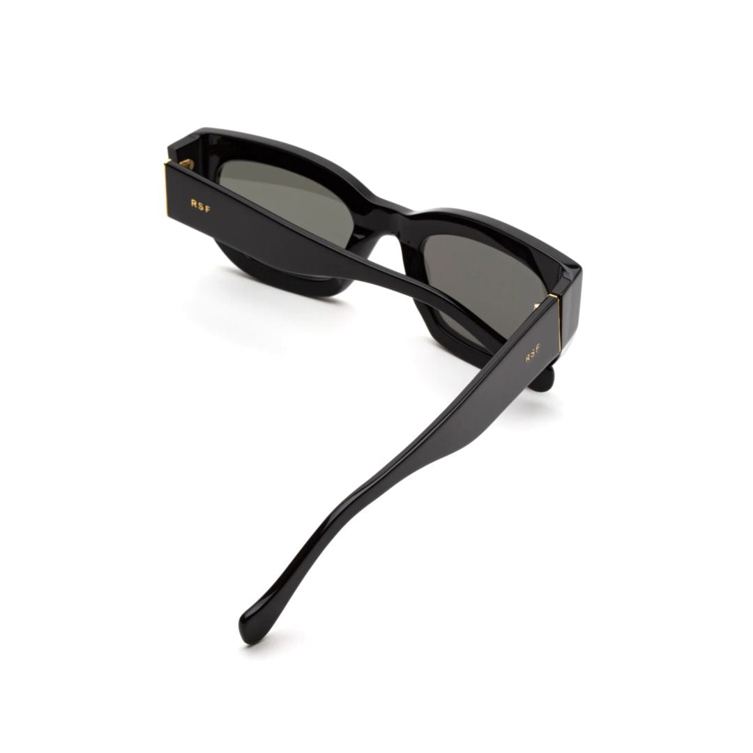 Alva Black Bold Acetate Sunglasses