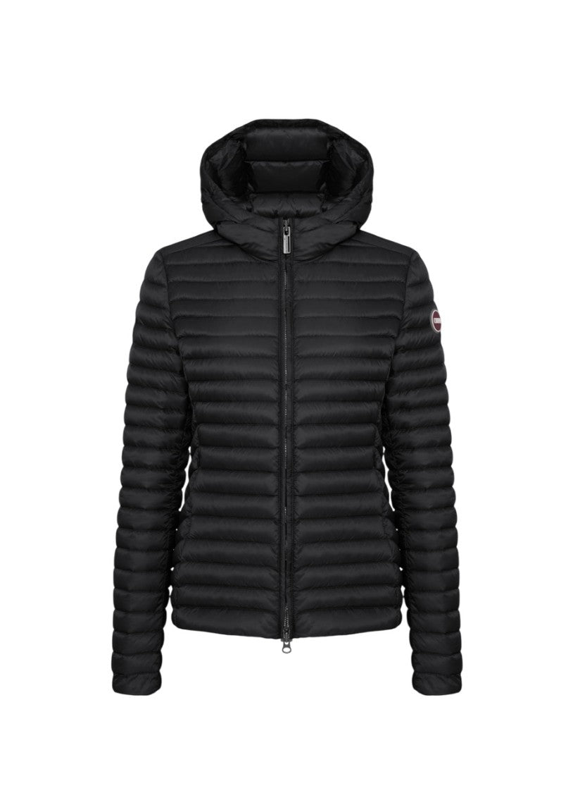 Fitted Horizontal Quilted Down Jacket