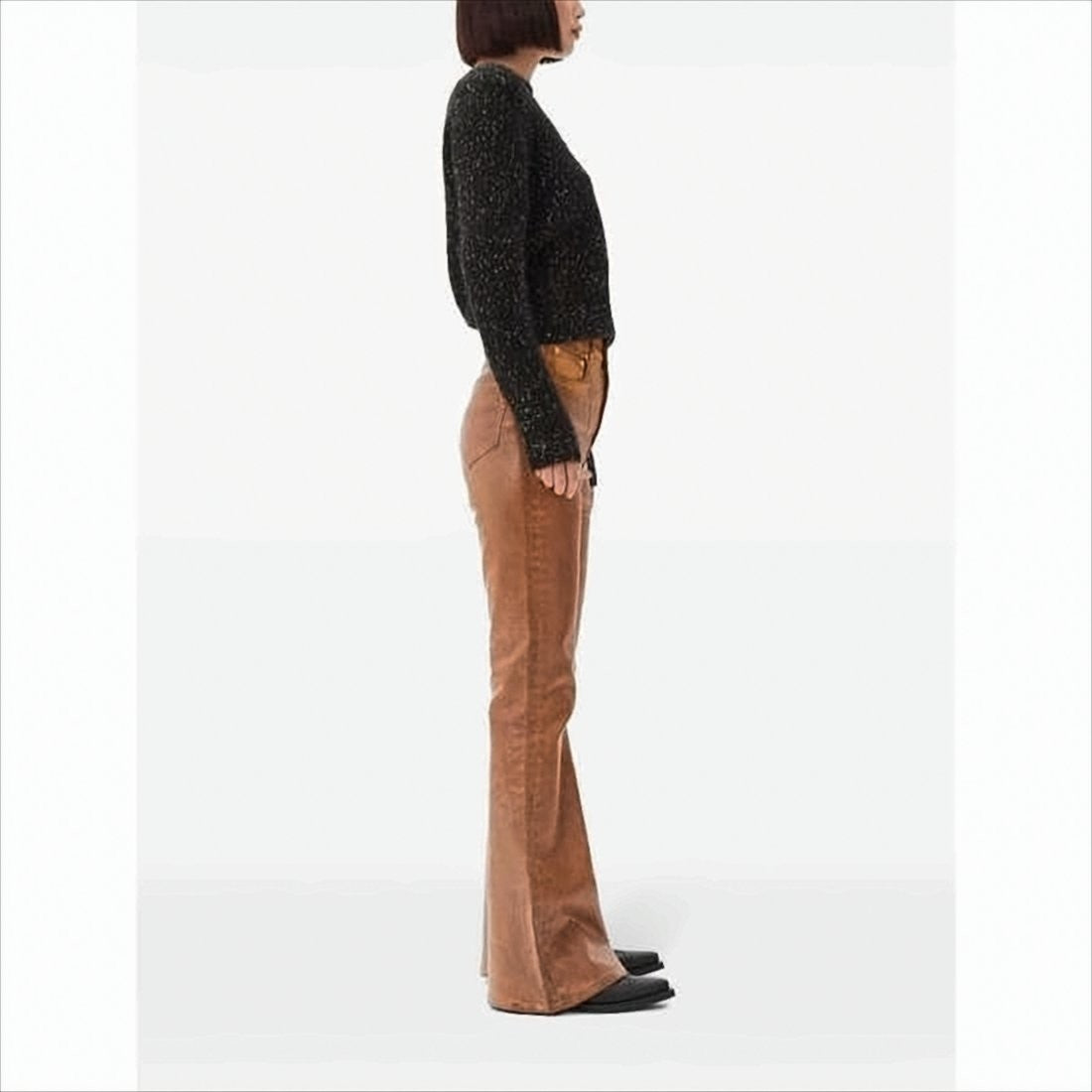 Textured Knit Sweater with Classic Crew Neckline