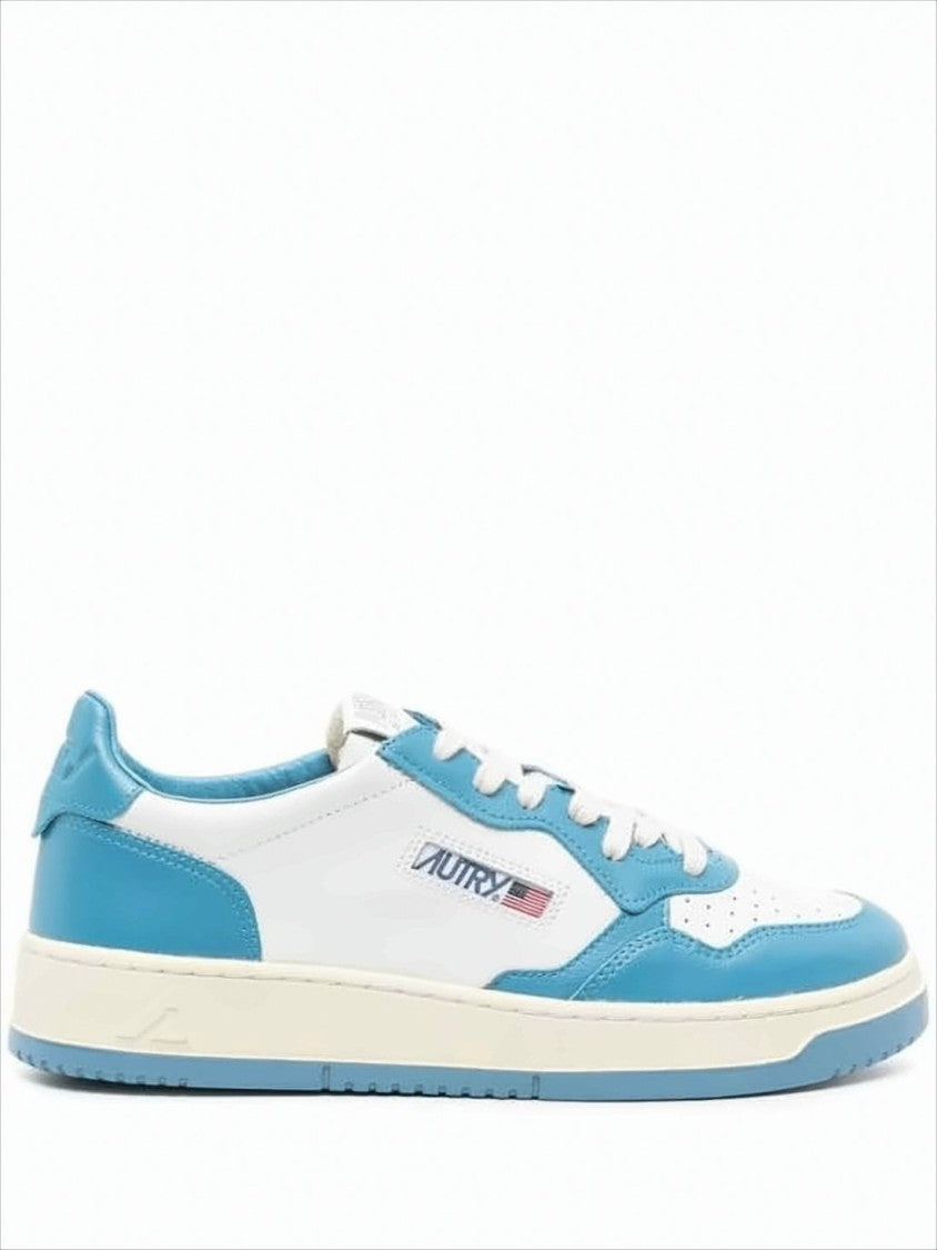 Classic Low-Top Sneakers with Smooth Leather Panels