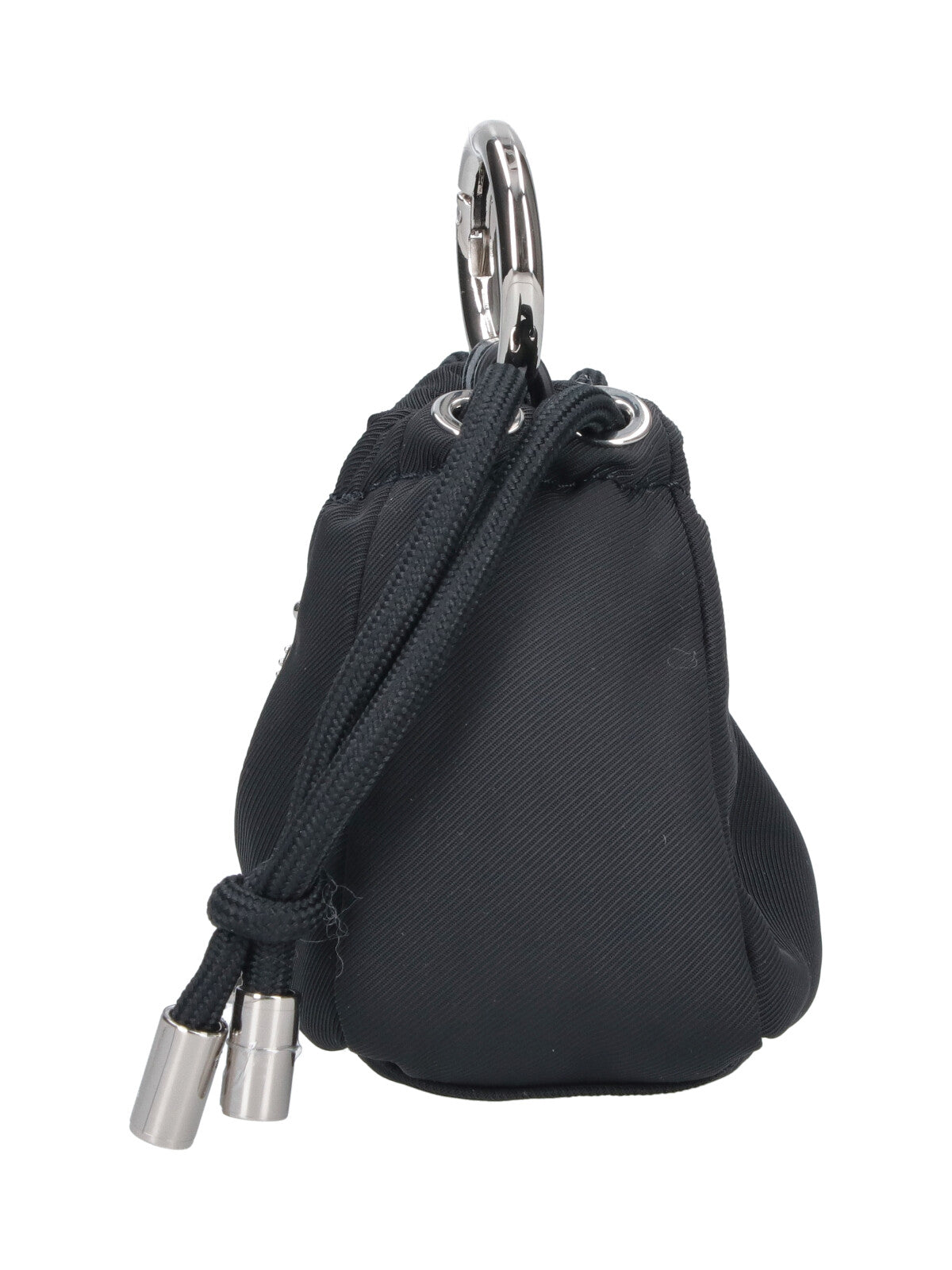 Black Orb Drawstring Fabric Key Pouch