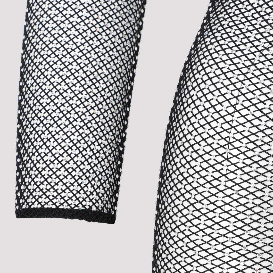 Black Crystal Mesh Mini Top