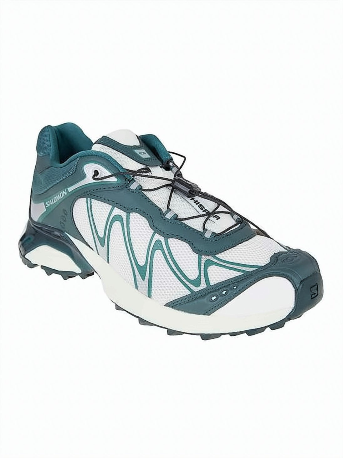 Low-Profile Sneakers With Teal Overlays And Rugged Sole