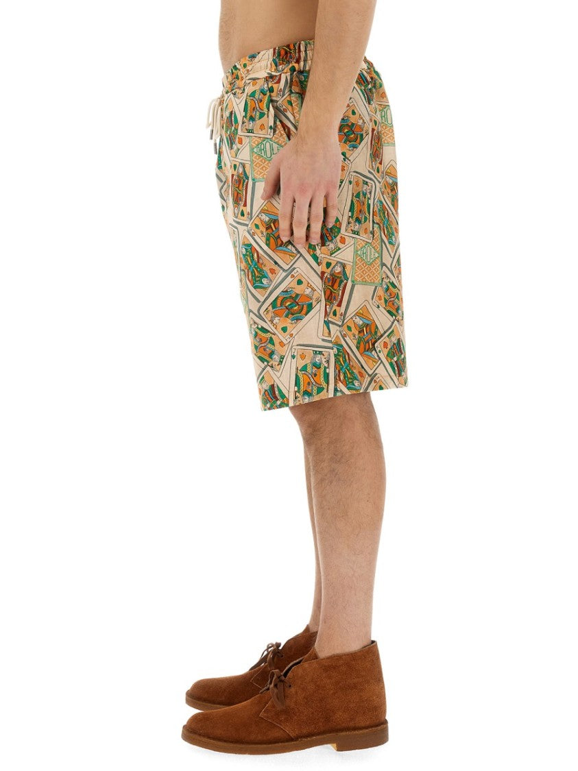 Bermuda Shorts With Geometric Print