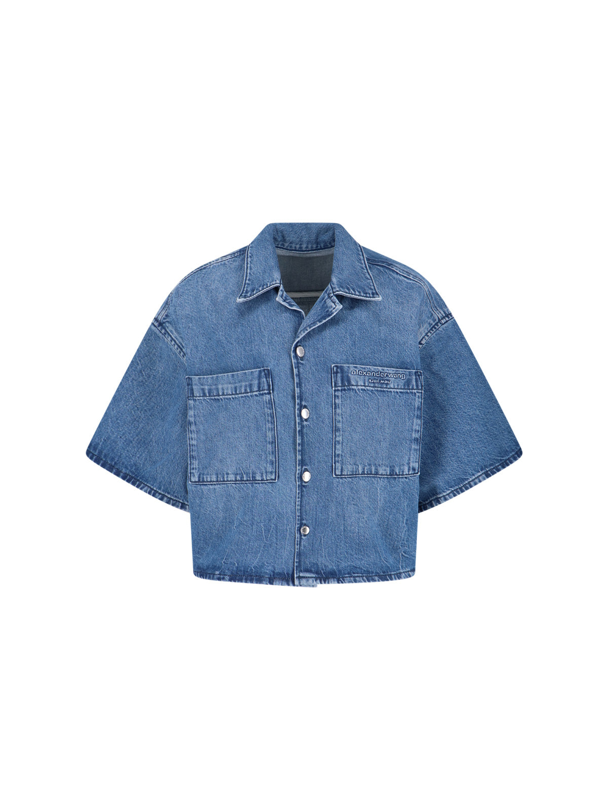 Crop Shirt – Blue