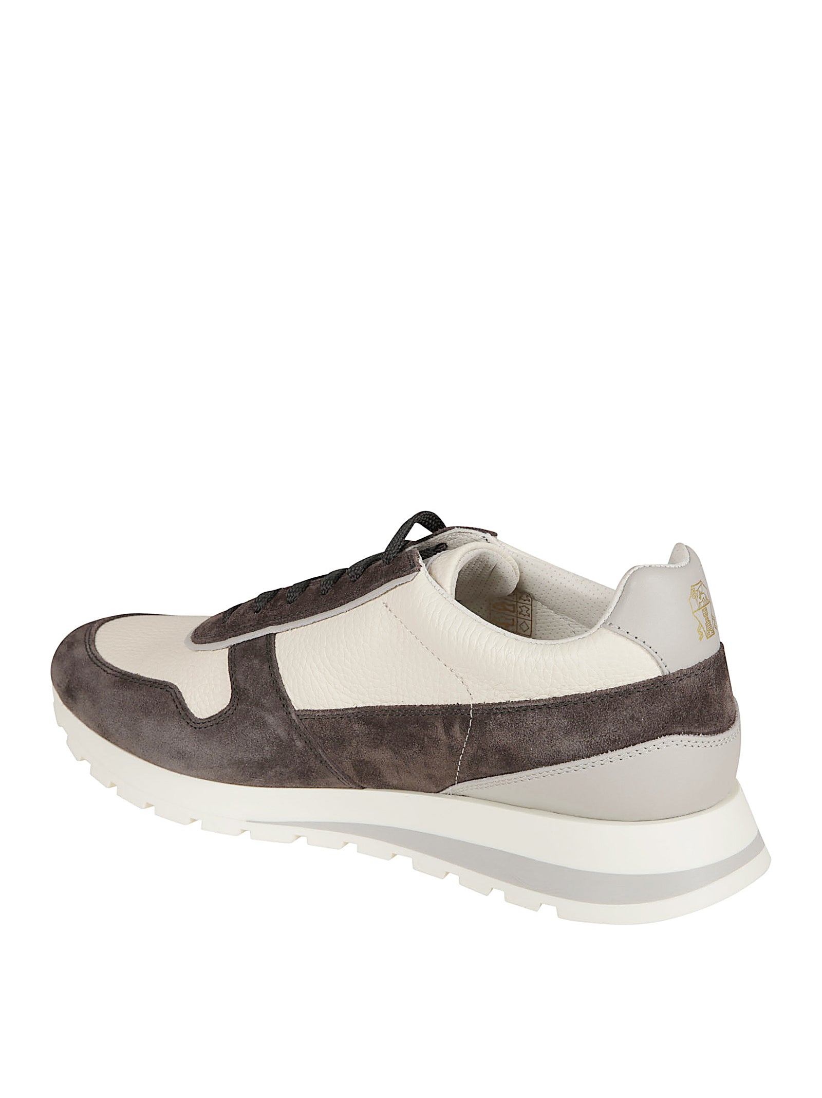 Low-Top Sneakers With Suede Overlays