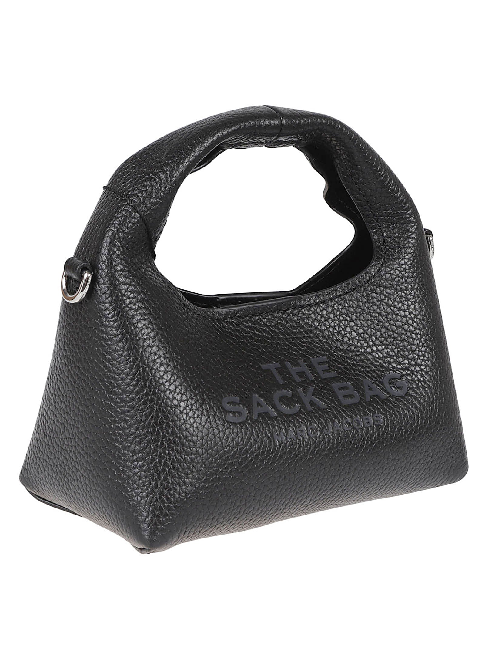 Miniature Structured Handbag In Pebbled Full-Grain Leather
