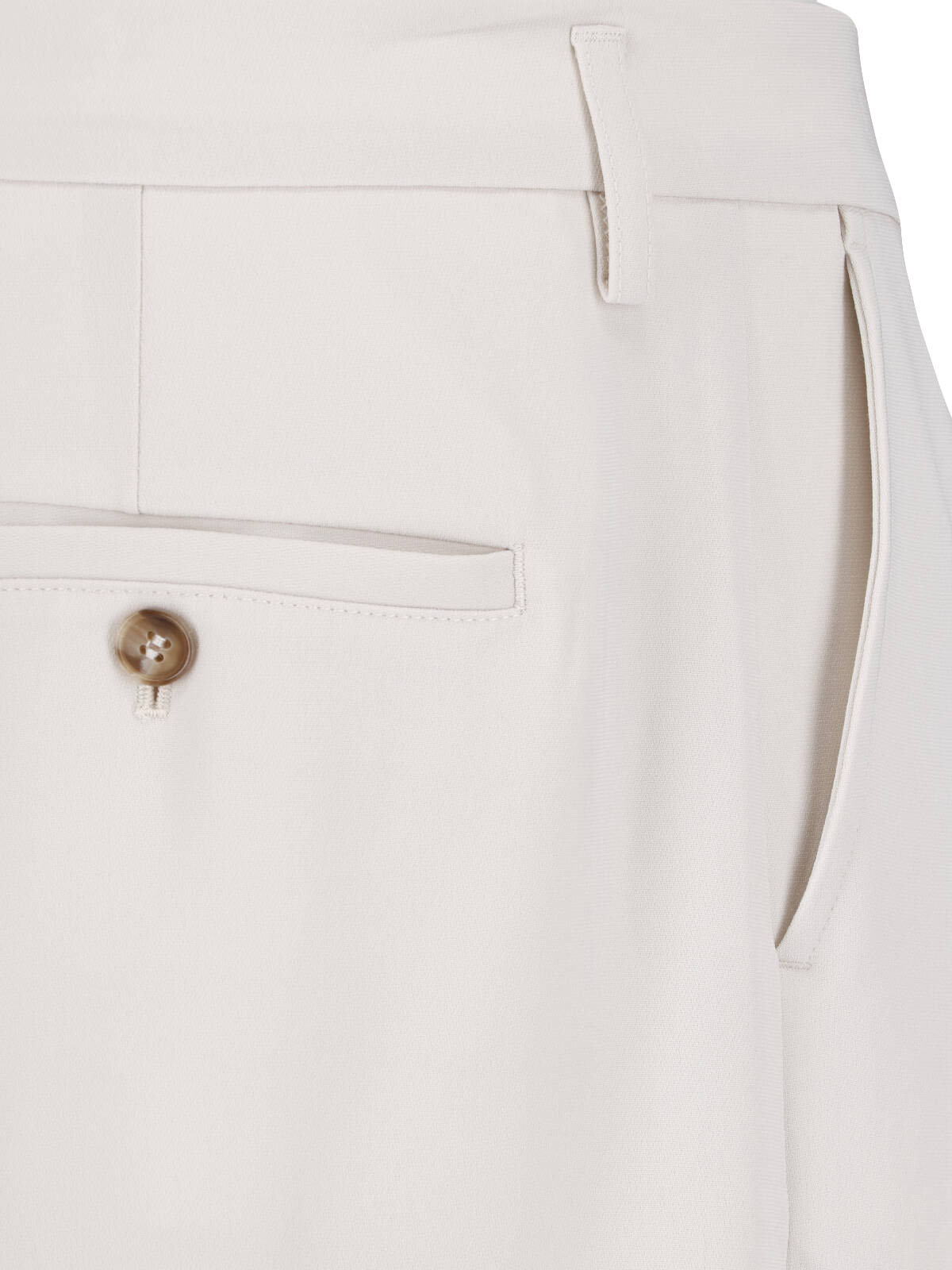 Cream Paloma Mid-Rise Wide Leg Trousers