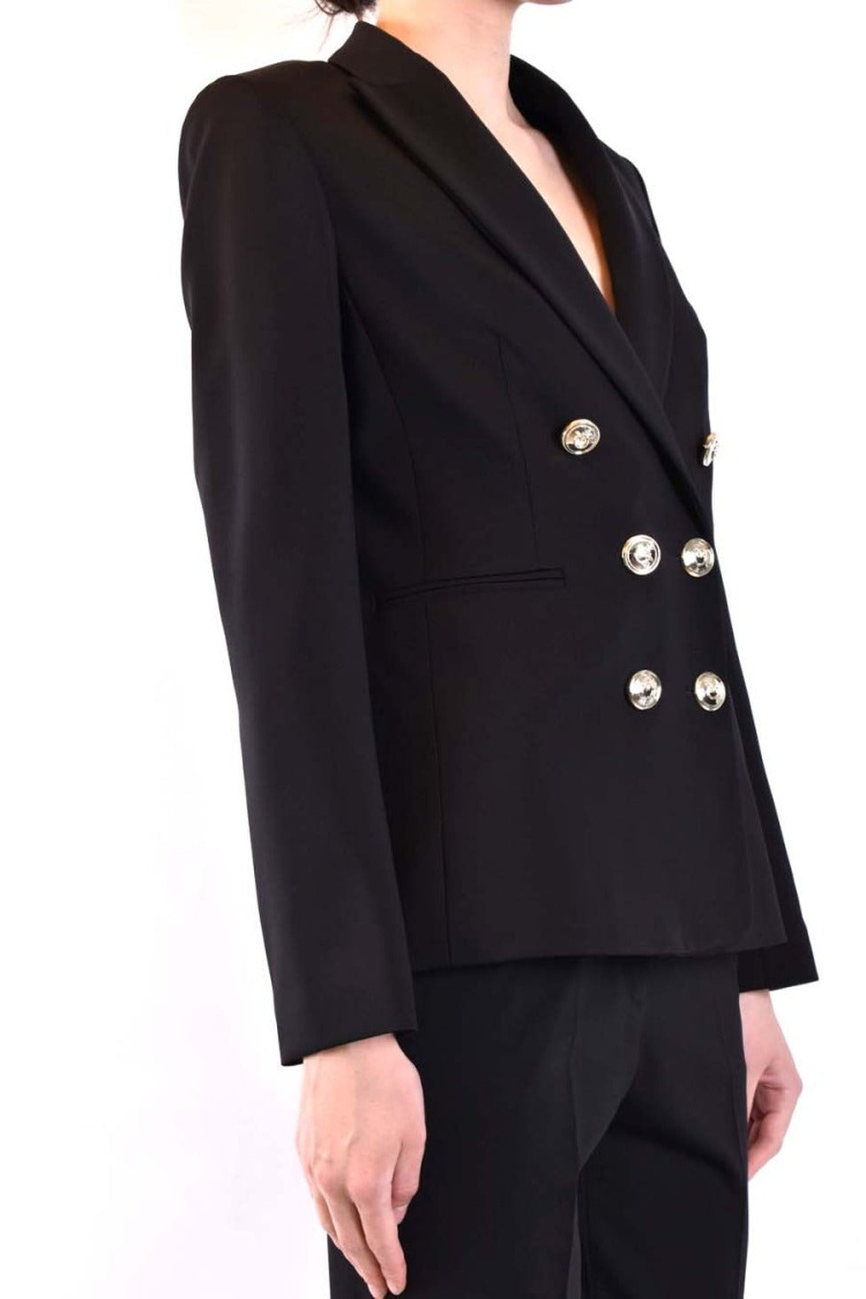 Black Double-Breasted Blazer
