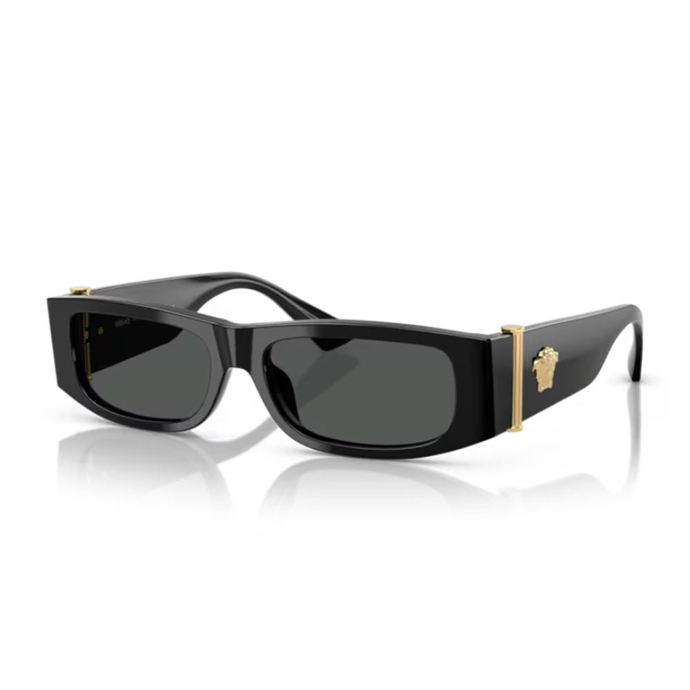 0Ve4476U Medusa Glam Medusa Glam Rectangular Black Acetate Sunglasses