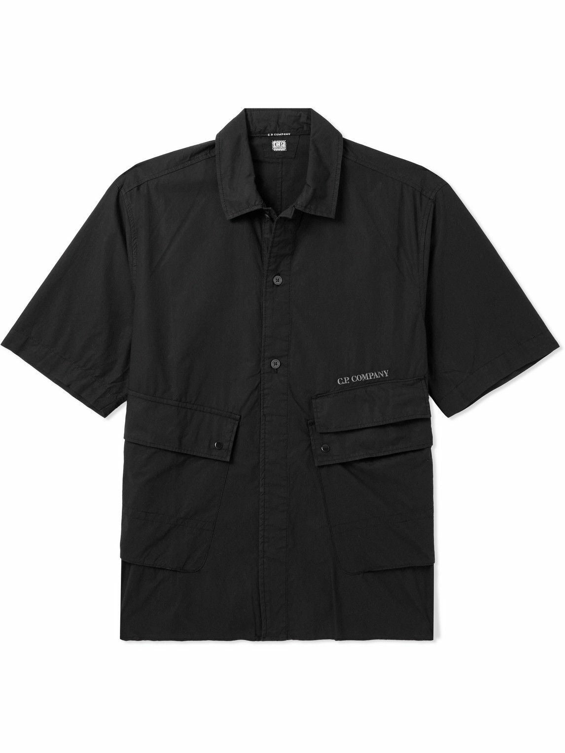 Short-Sleeved Shirt With Relaxed Fit And Utility Pockets