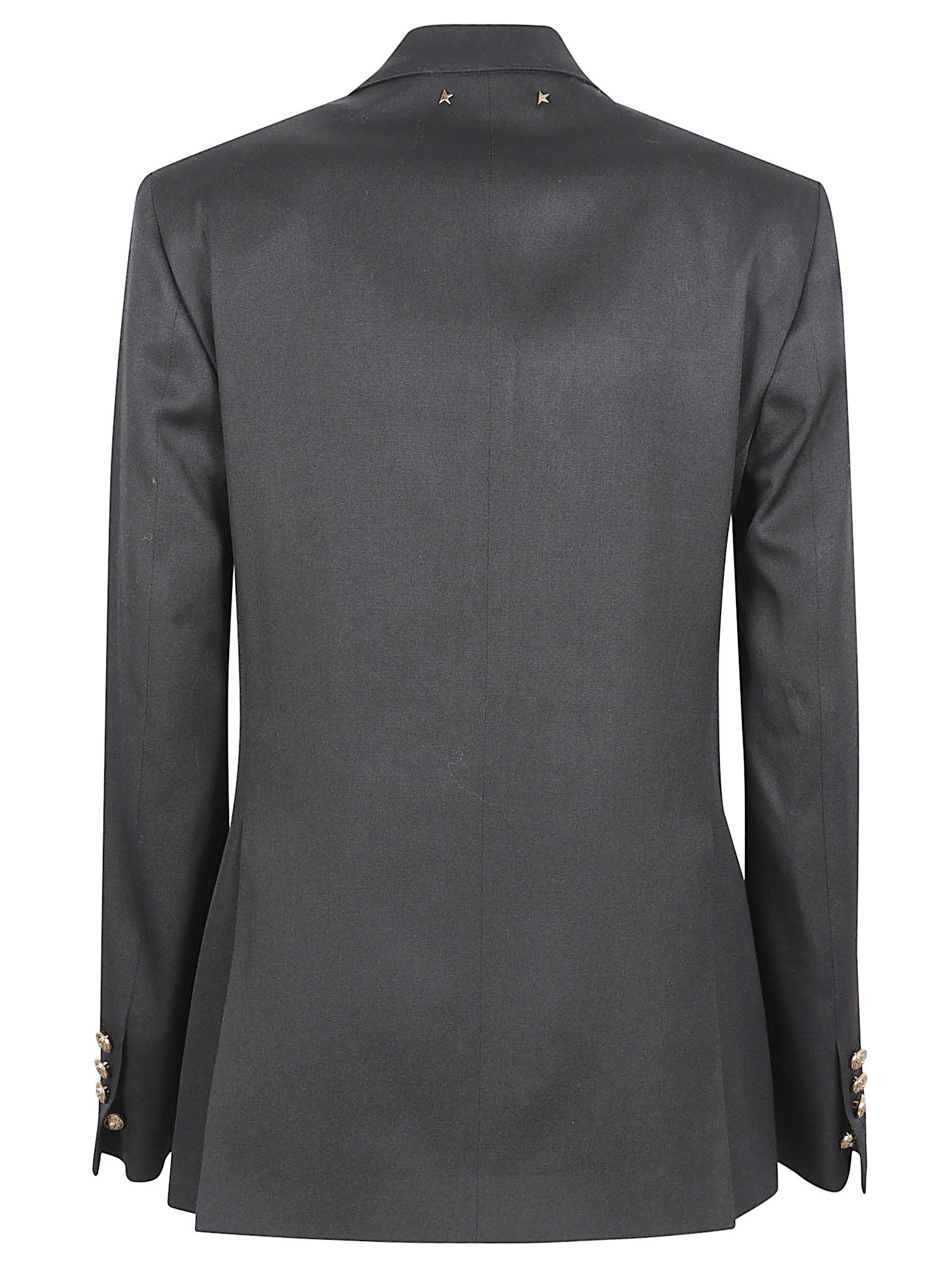 Double-Breasted Blazer with Structured Shoulders