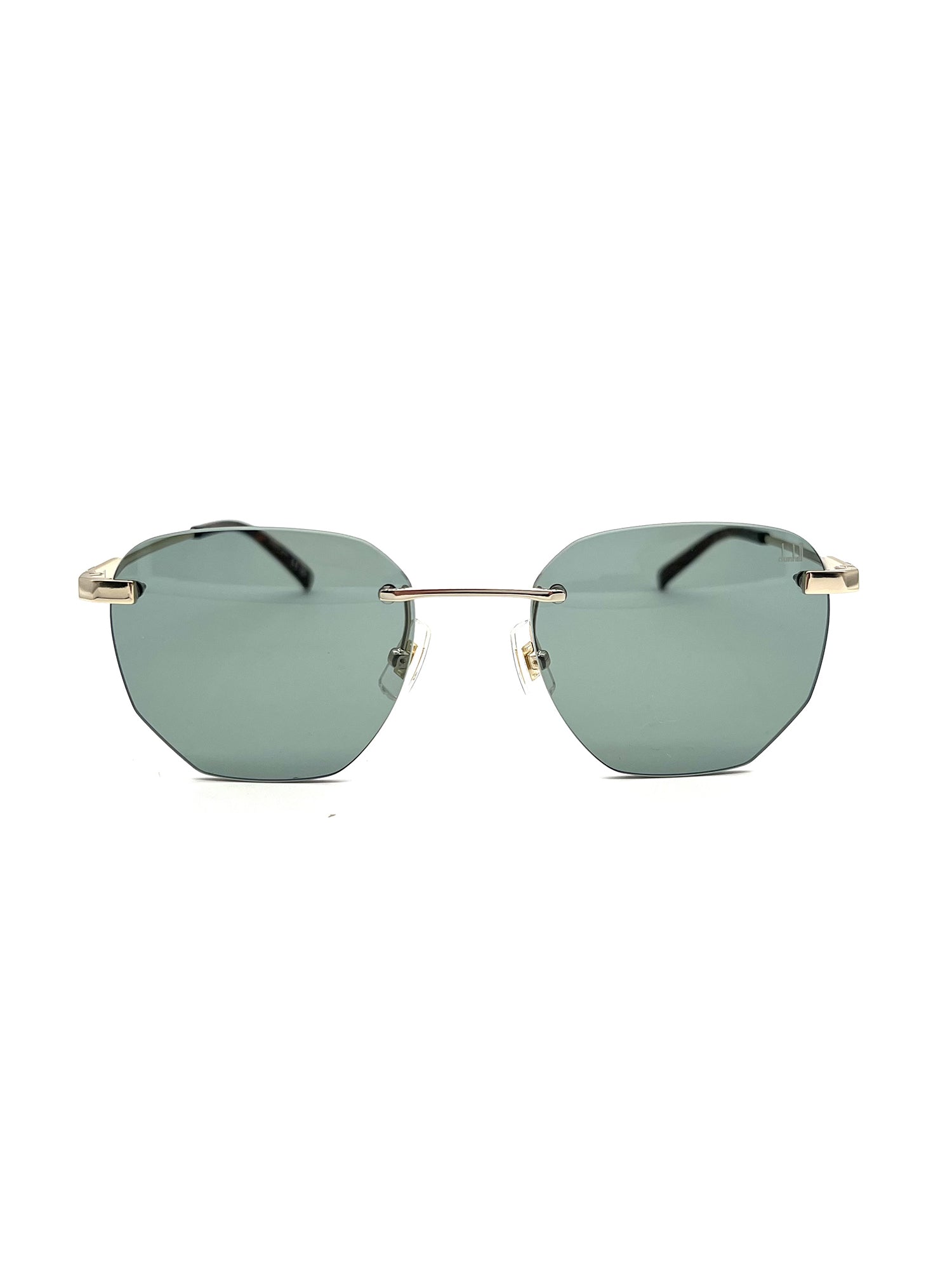 Metallic Frame Geometric Lens Dunhill Sunglasses