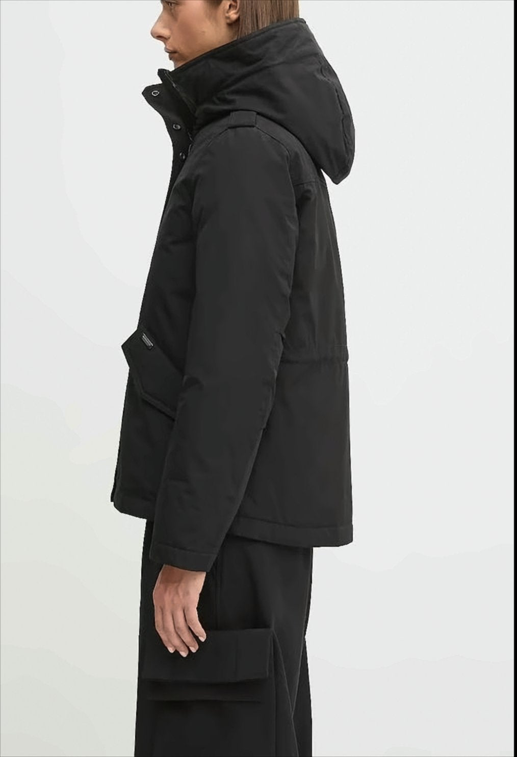 Structured Black Military Jacket