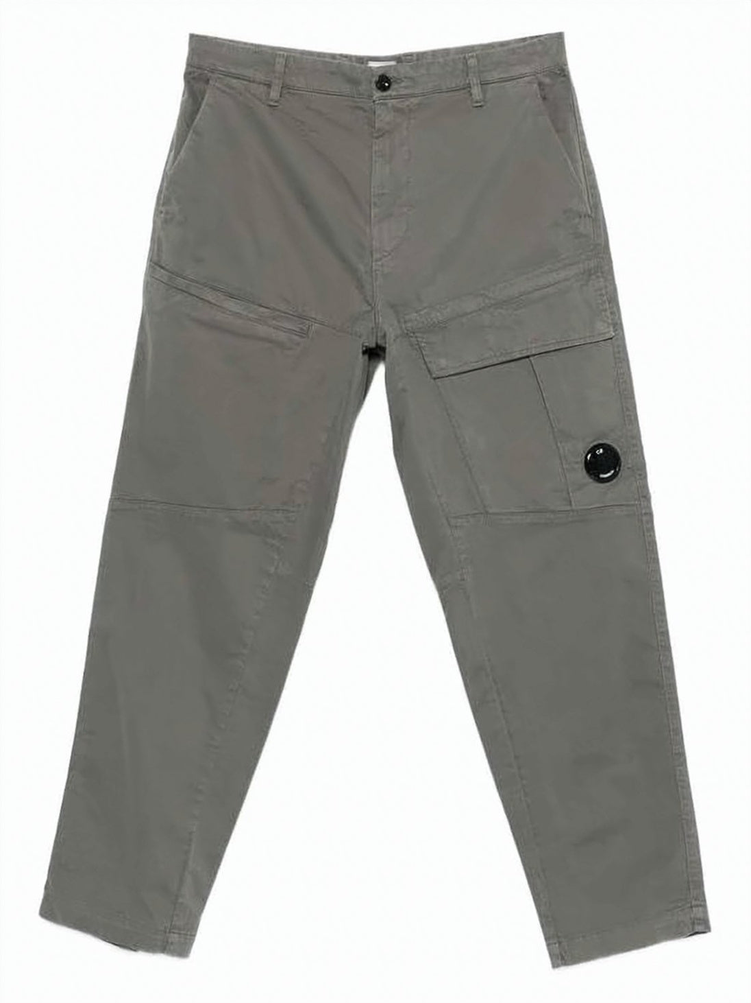 Relaxed Fit Straight Pants with Mid-Rise Wais