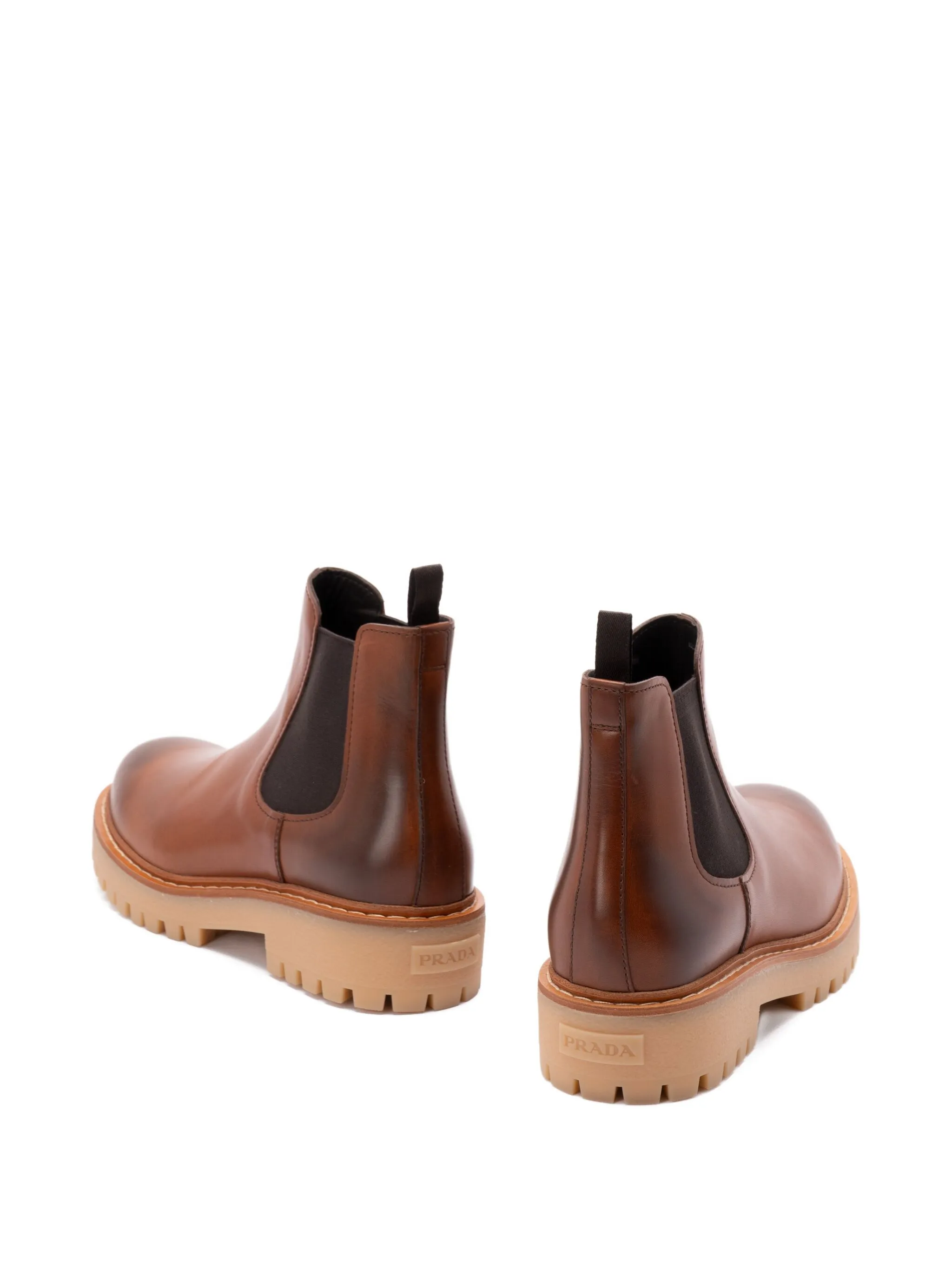 Rich Brown Tronchetti Polished Leather Boots