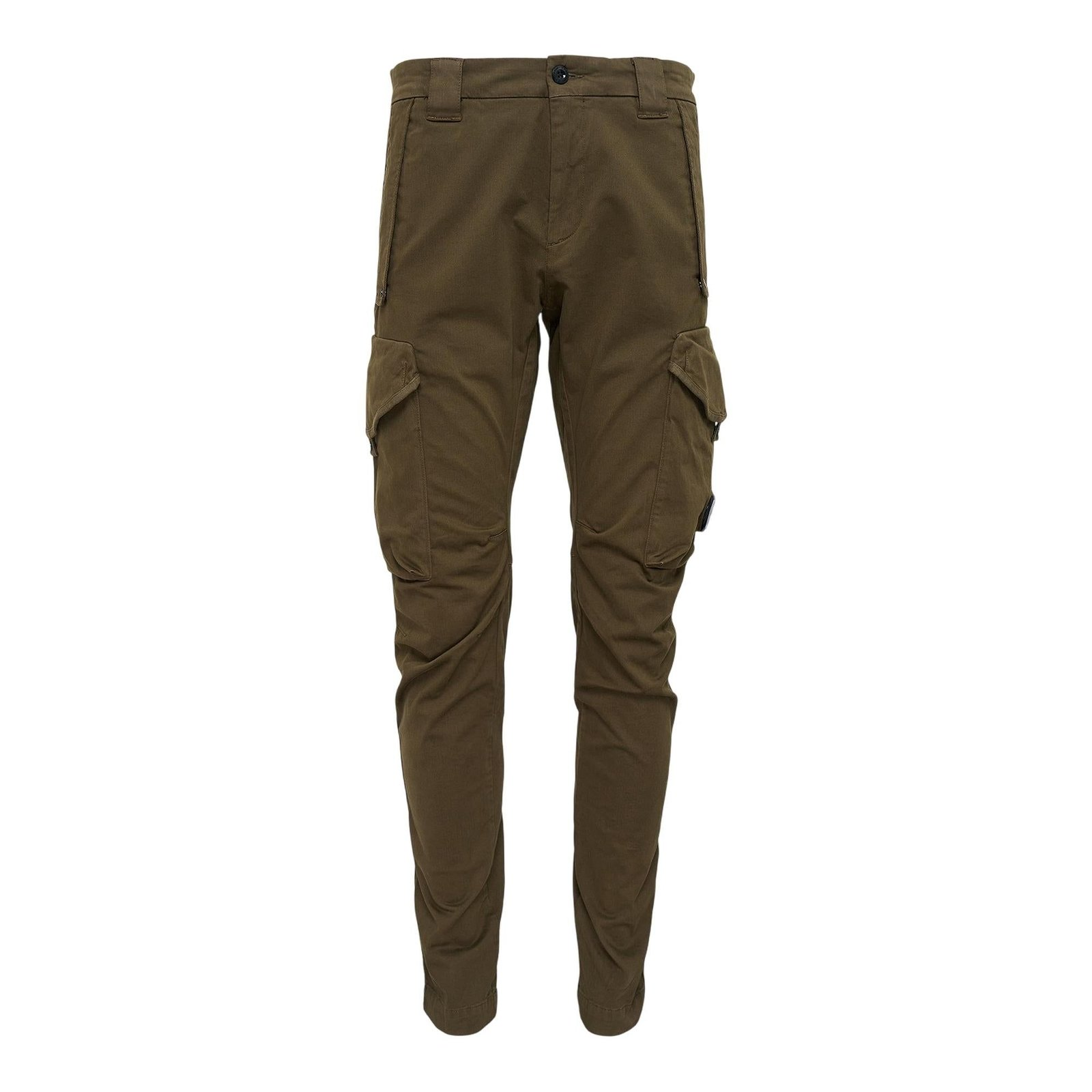 Brown Straight-Fit Casual Pants