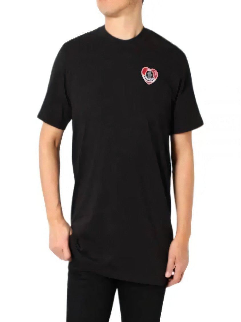Short-Sleeved T-Shirt With Playful Heart Graphic