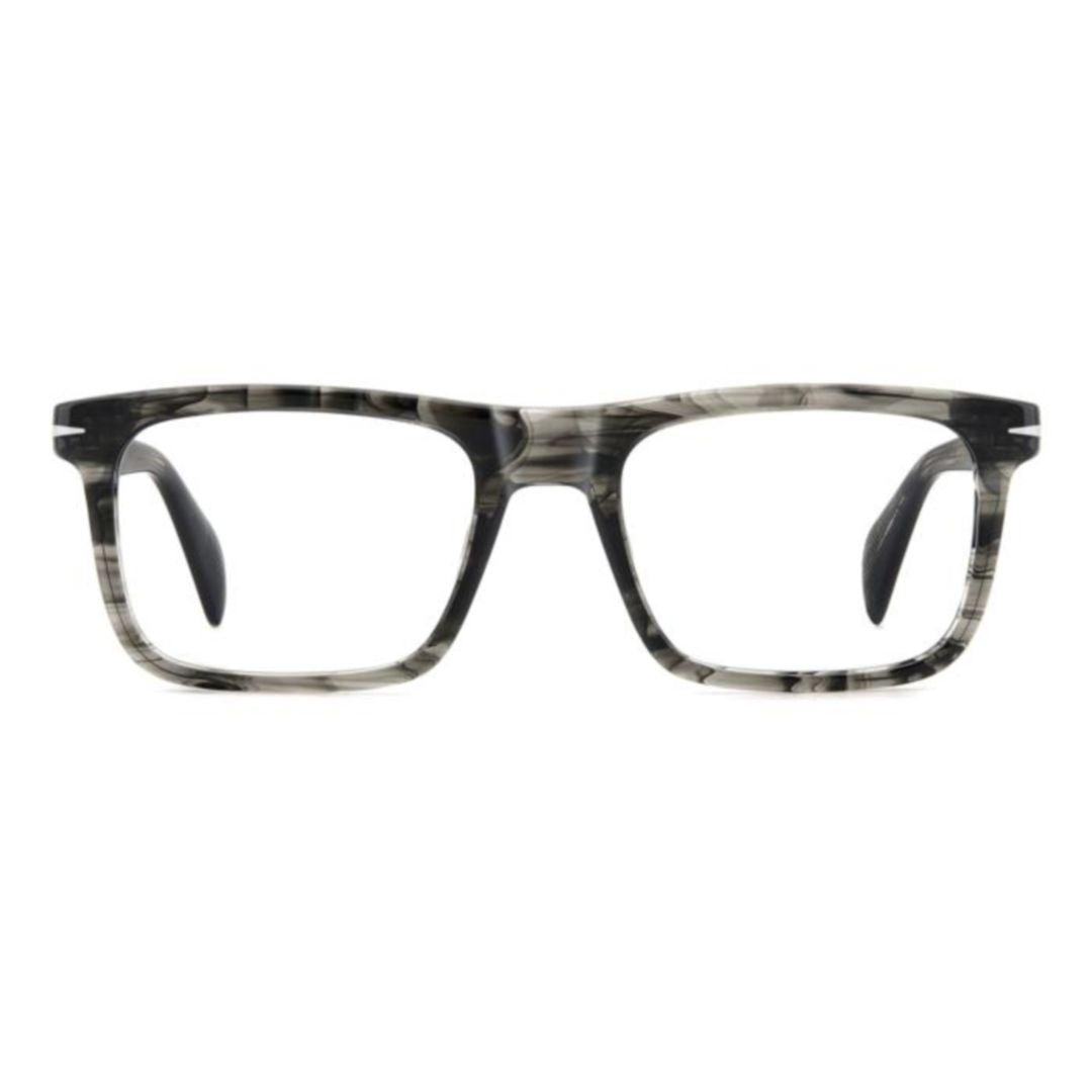 Db 1191 Marbled Acetate Rectangular Eyeglasses