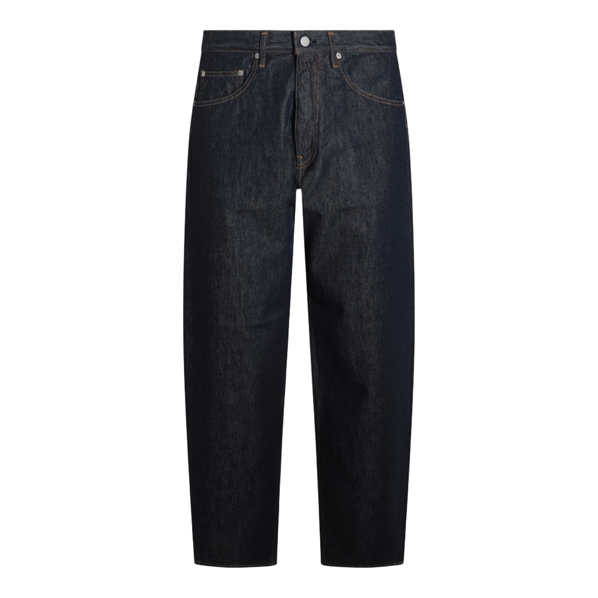 Straight-Leg Indigo Denim Jeans
