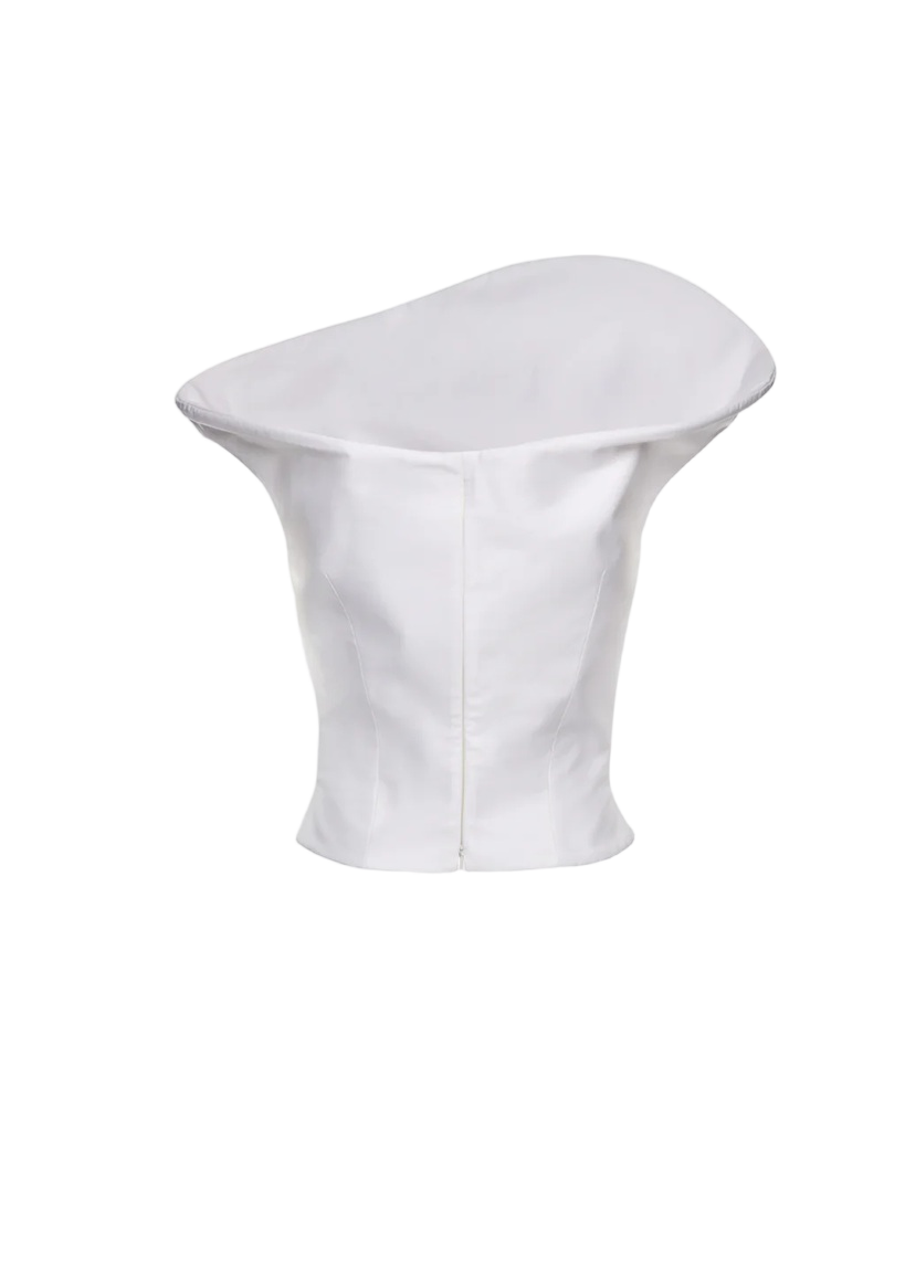 Sculptural 3D Neckline Top