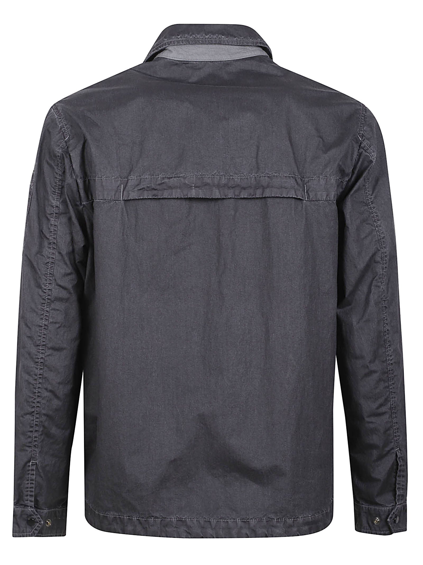 Structured Black Jacket with Utility Pockets