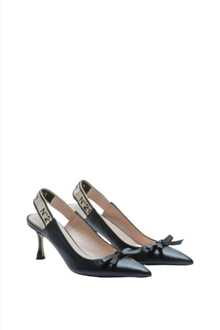 Leather Slingback Pumps