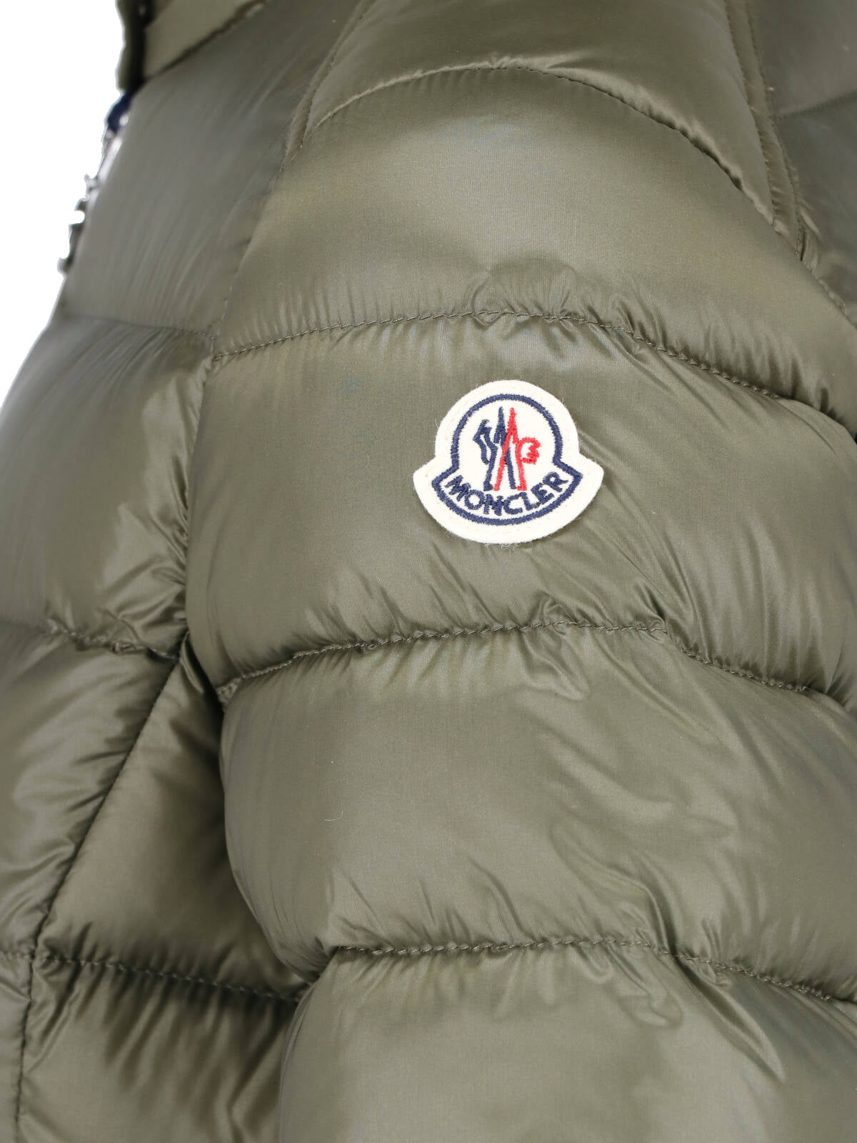Green Genet High-Collar Padded Quilted Jacket