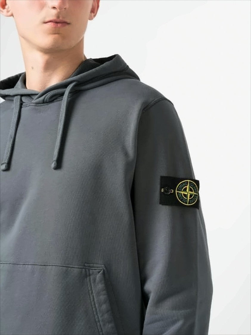 Muted Grey Hooded Sweatshirt