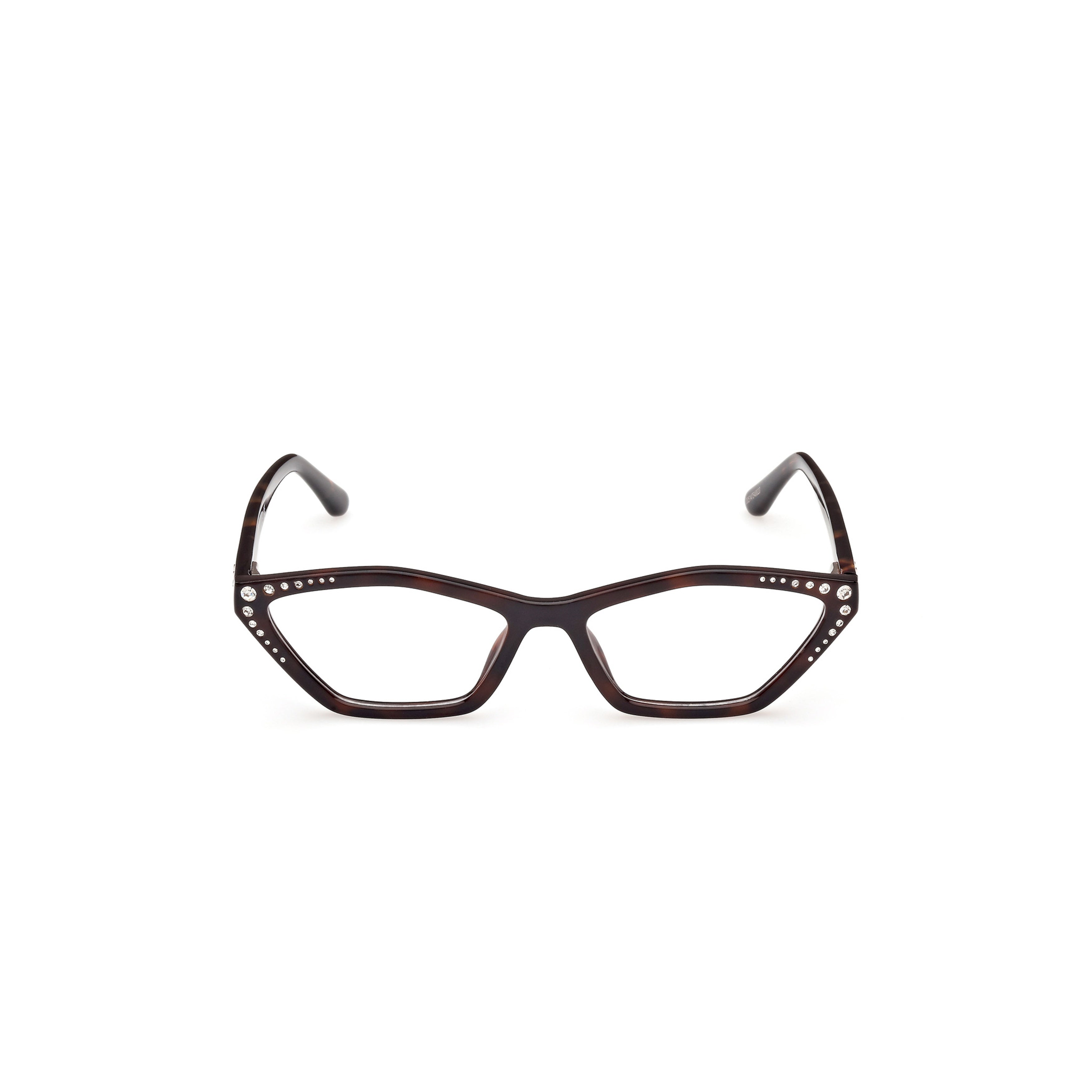 Gm50002 54052 Geometric Cat-Eye Sunglasses with Tortoiseshell Finish
