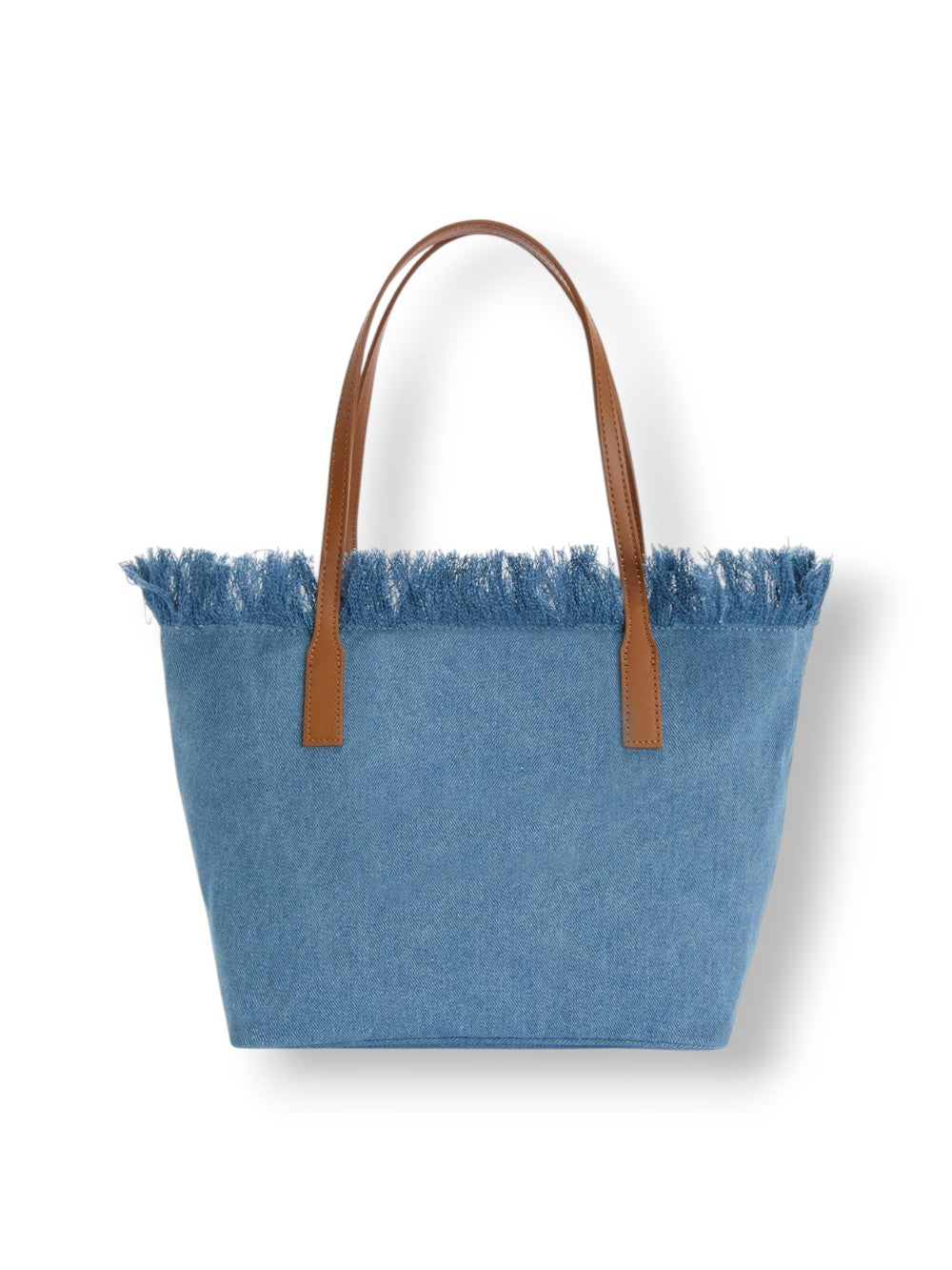 Denim Blue Fringe Sangallo Bag